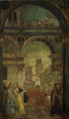 A Tournament at Brescia, Floriano Ferramola, ca. 1511