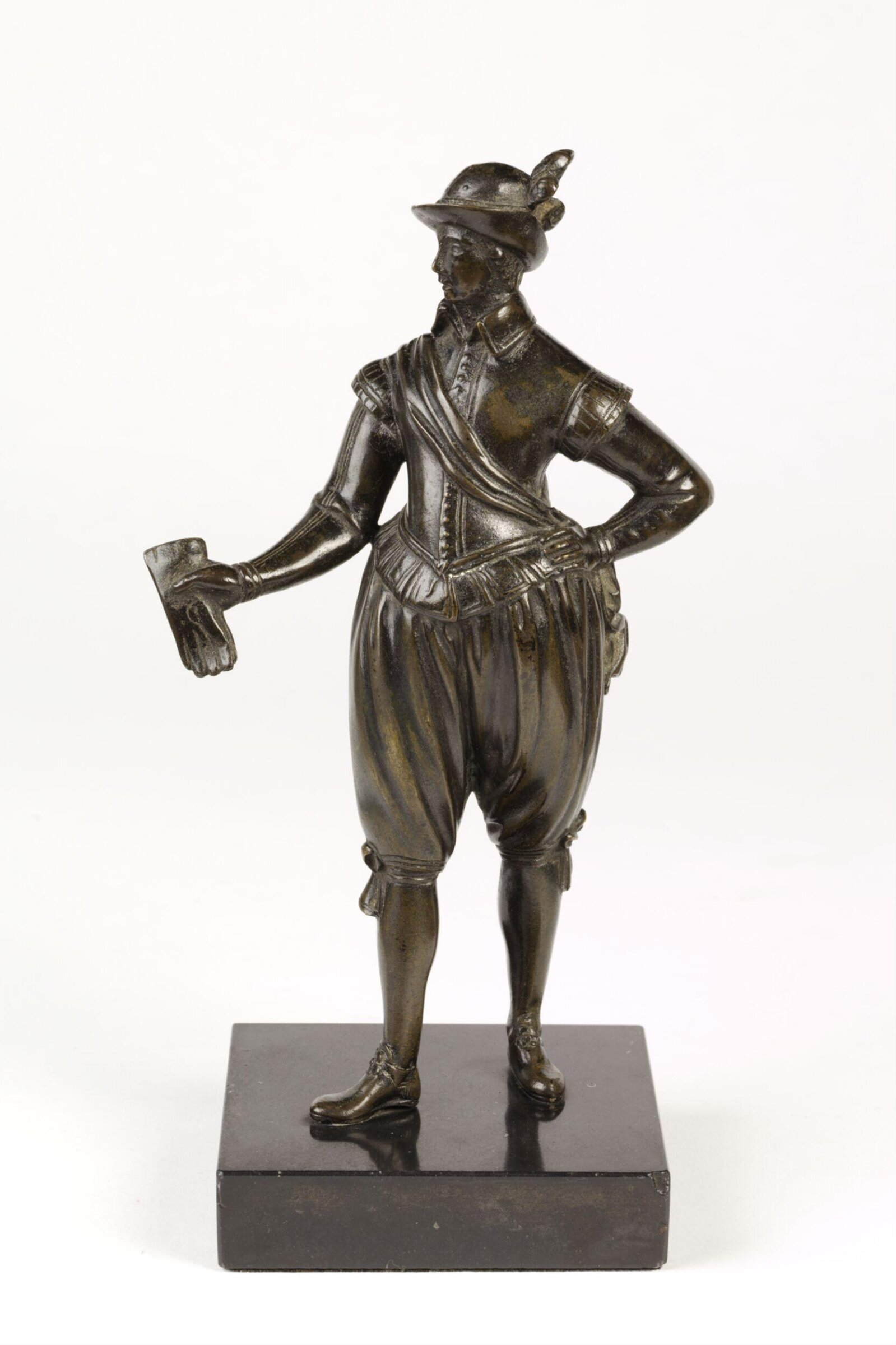 A young man holding a pair of gloves, Бартелеми Приёр, ок. 1600 — ок. 1605