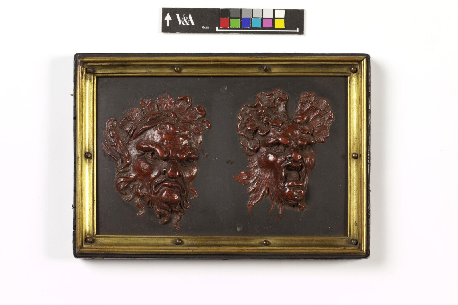 Two grotesque masks, 18th century
