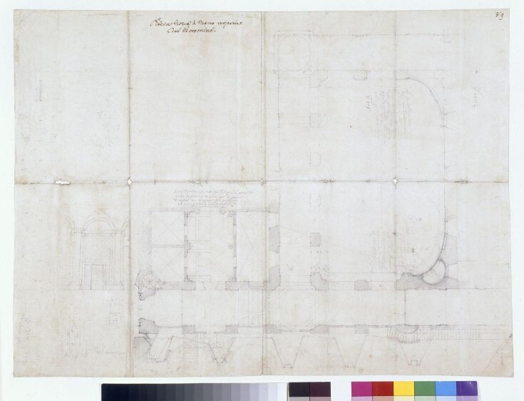 Sketch plan of the Philippine Monastery adjoining the Chiesa Nuova, Rome top image