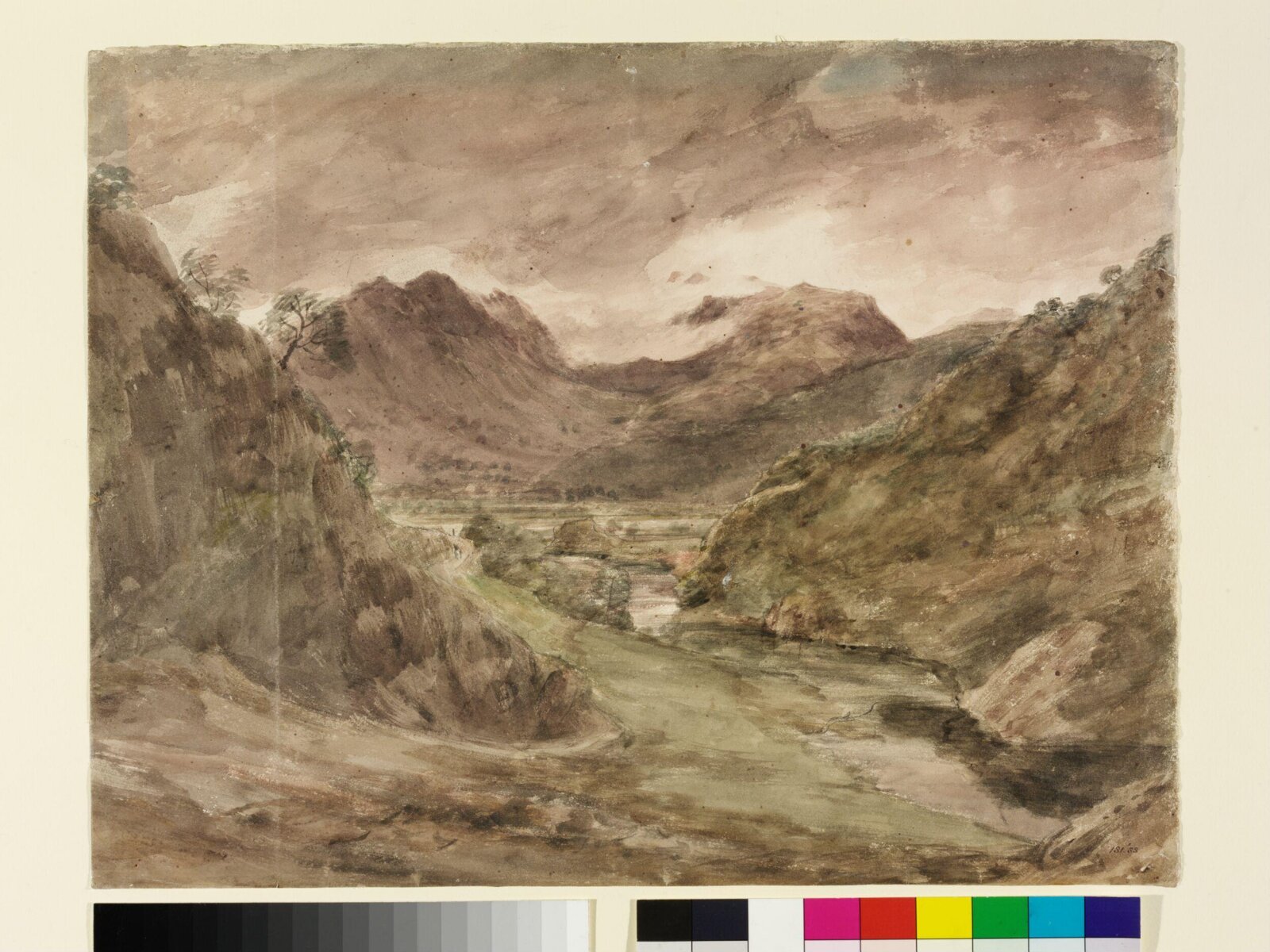 Borrowdale: view towards Glaramara., John Constable, 1806