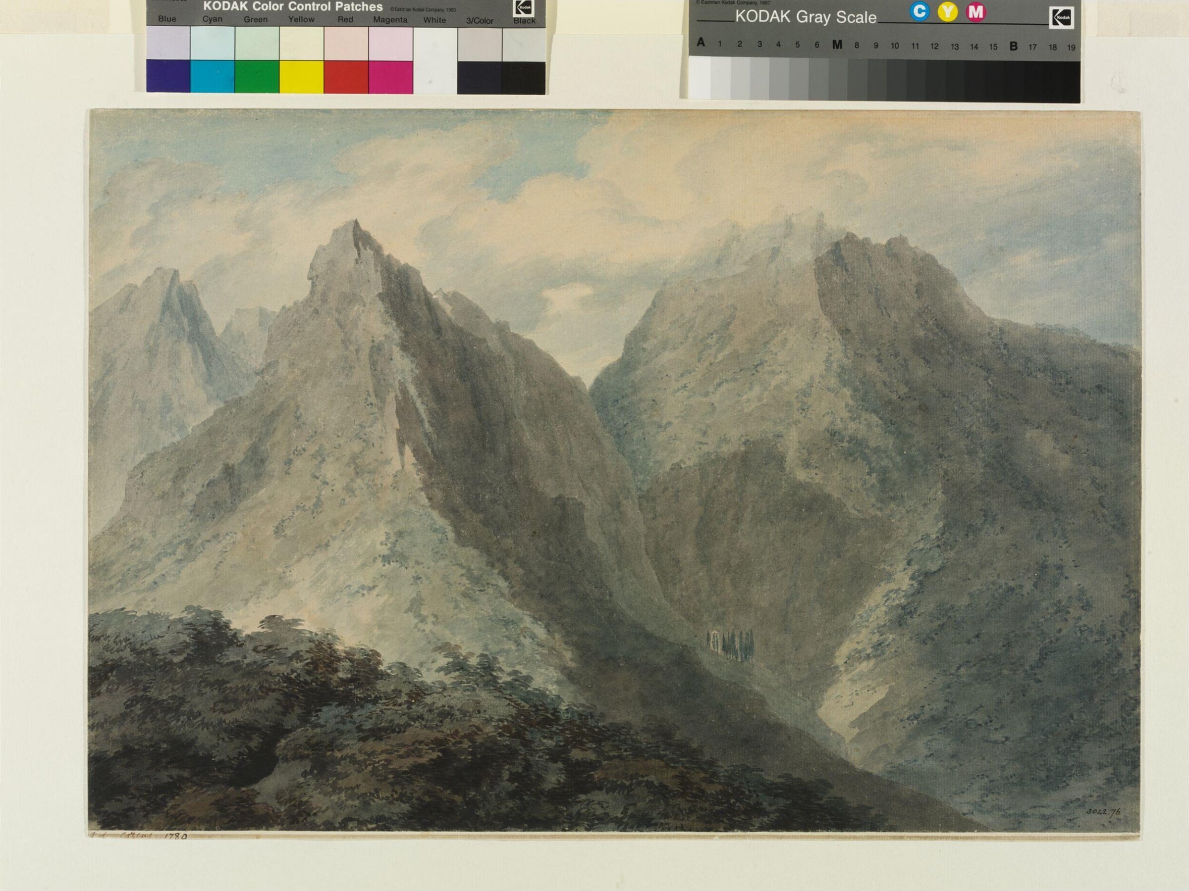 View in the Island of Elba, Cozens, 1780-1789