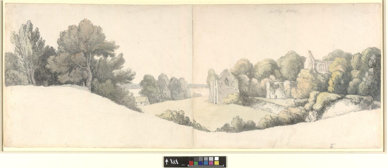 Netley Abbey, Thomas Rowlandson, ca. 1794