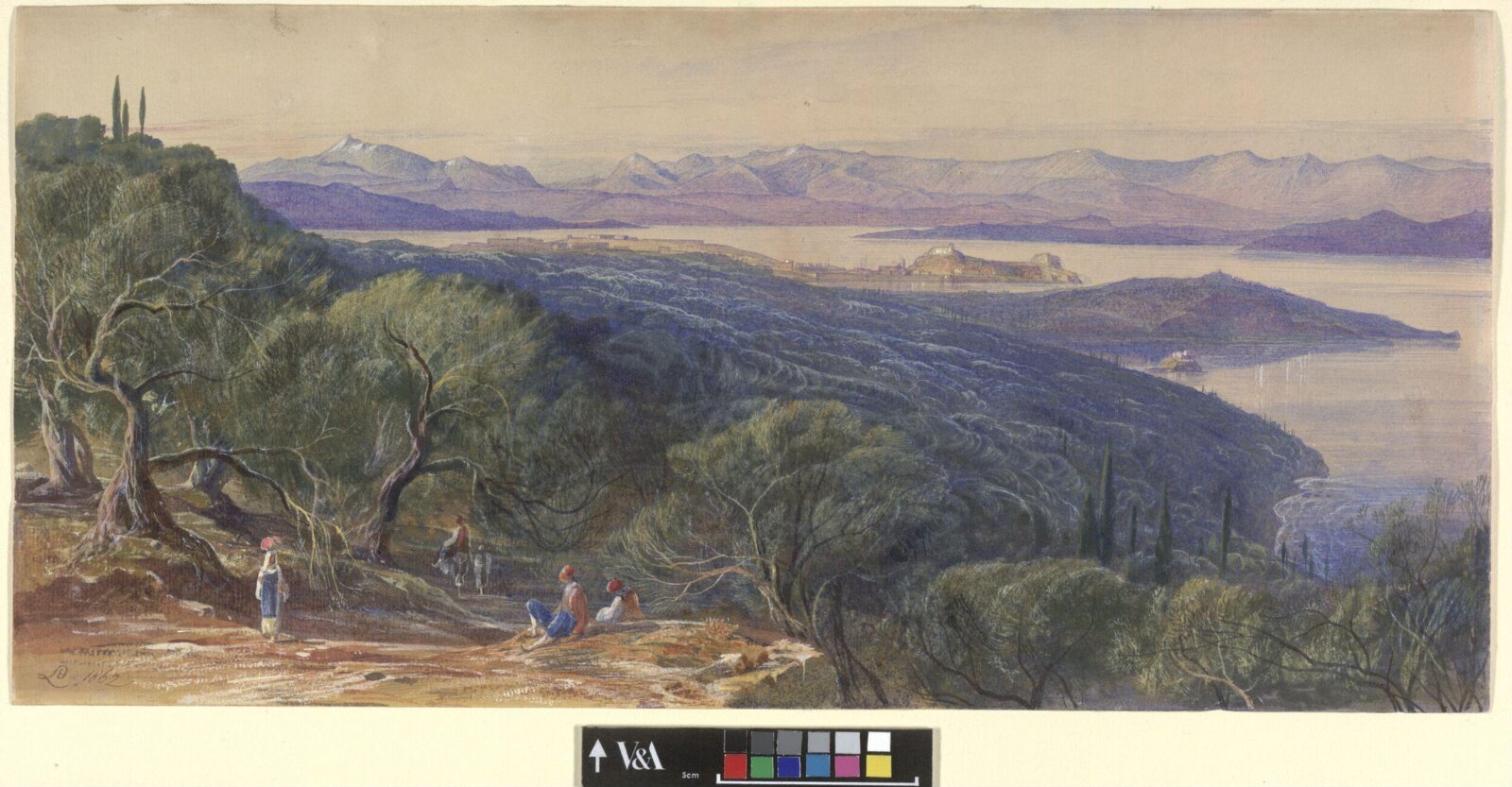 Corfu, Edward Lear, 1862