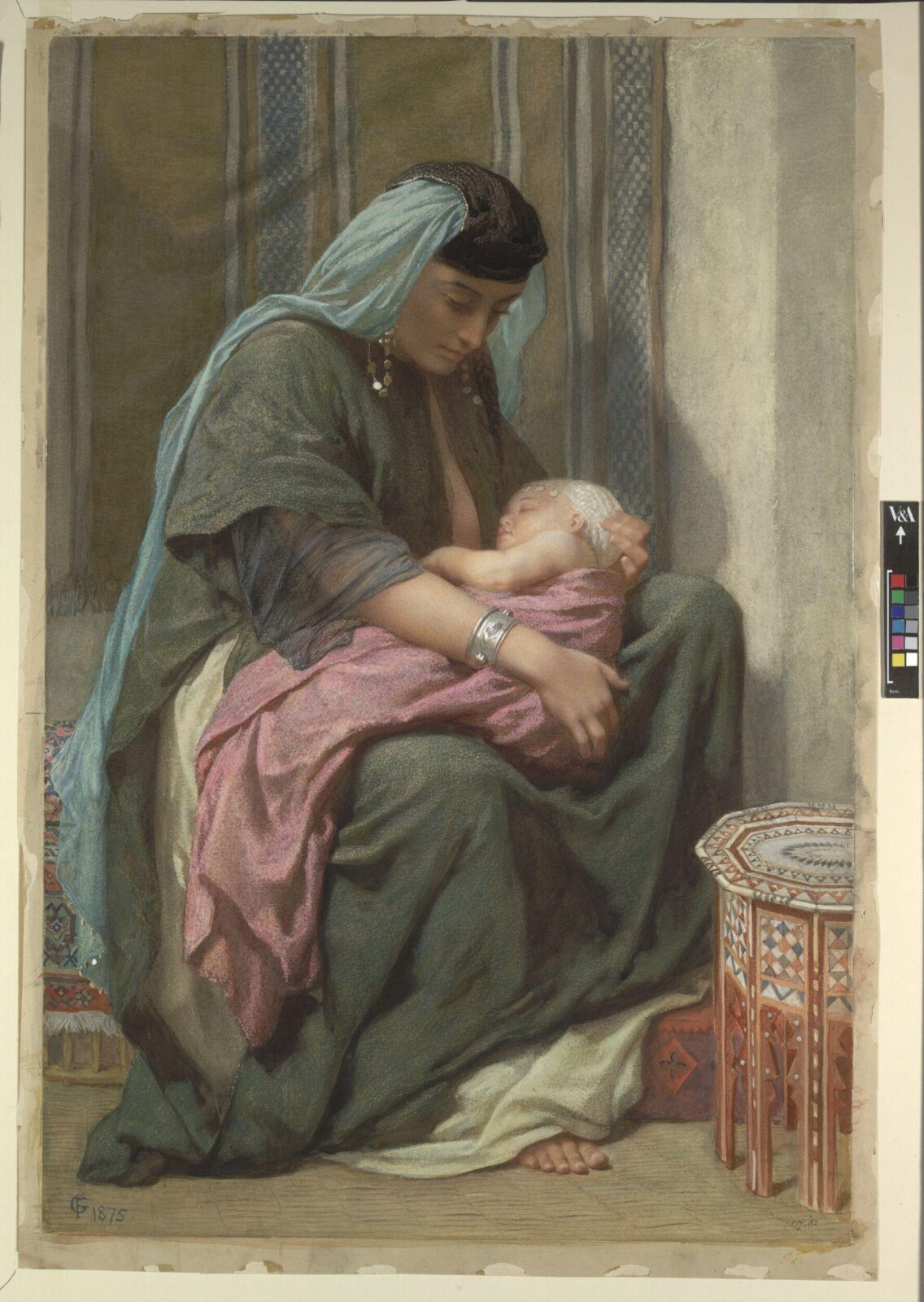 Copt Mother and Child, Frederick Goodall, 1875