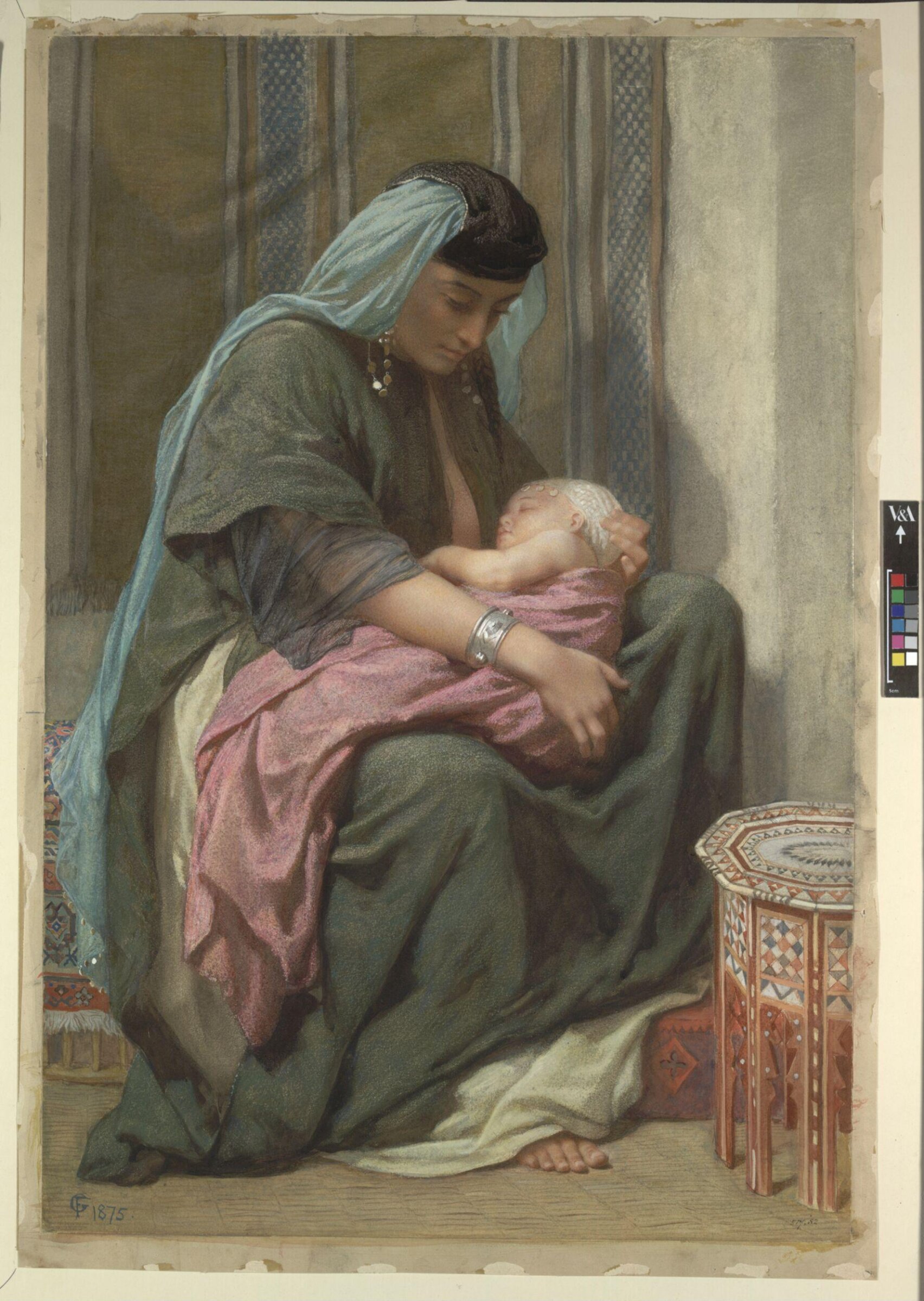 Copt Mother and Child, Frederick Goodall, 1875