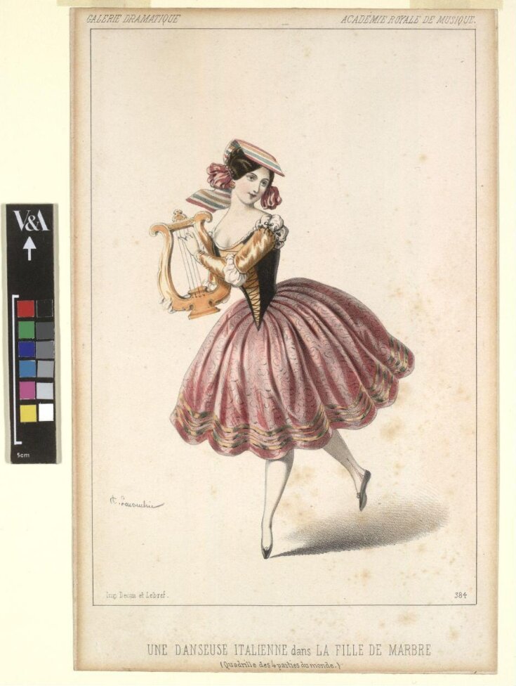 Une danseuse Italienne dans La Fille de marbre (Quadrille des 4 parties du monde) image