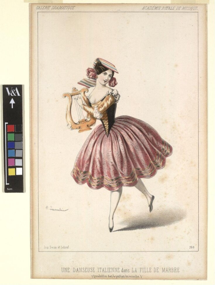 Une danseuse Italienne dans La Fille de marbre (Quadrille des 4 parties du monde) top image