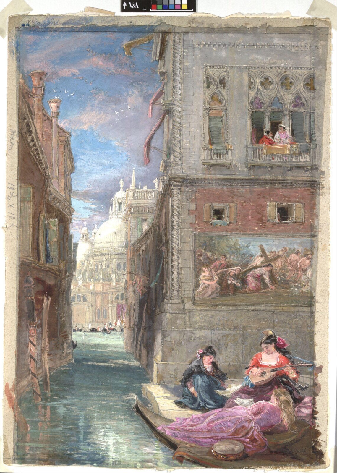 Canal at Venice, James Holland, 1860s