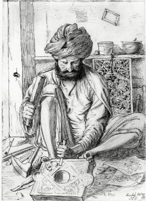 A wood carver