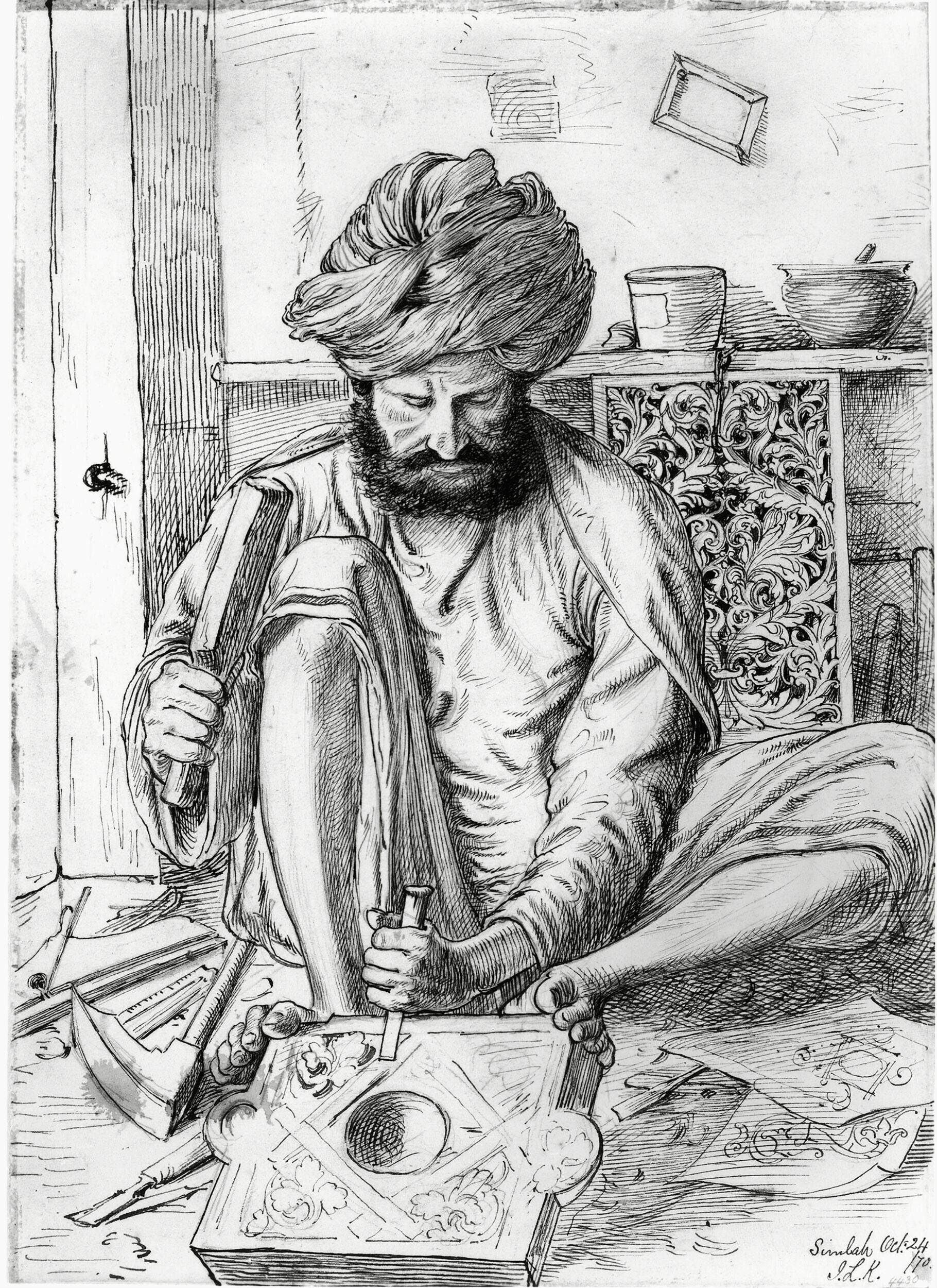 A wood carver