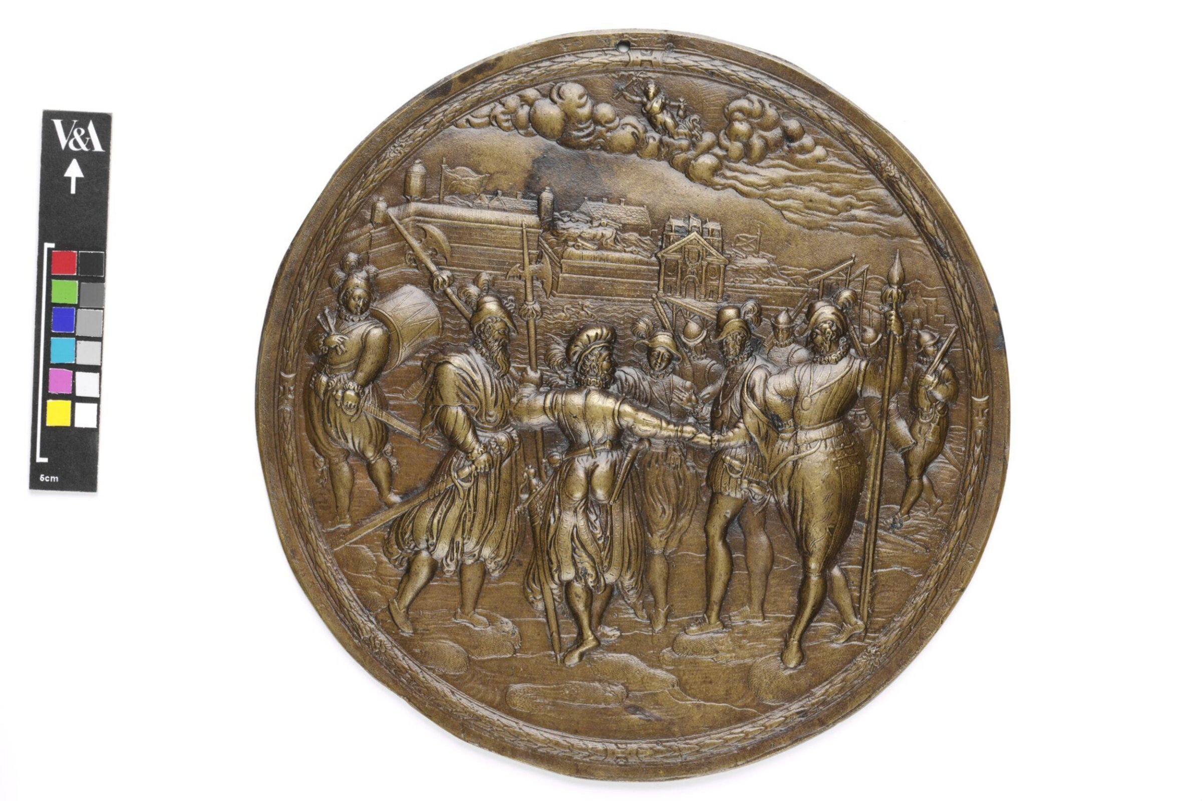 Negotiations between the Leaders of the German Mercenaries and Roeck, Liedekerke and Bours, Jacques Jonghelinck, ca. 1578-80