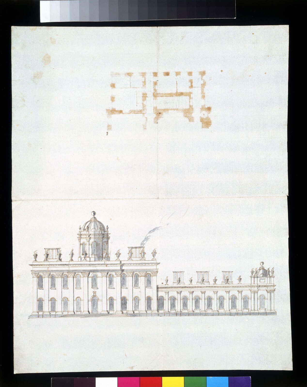 Sketch designs for Castle Howard, Yorkshire, John Vanbrugh, ca. 1700