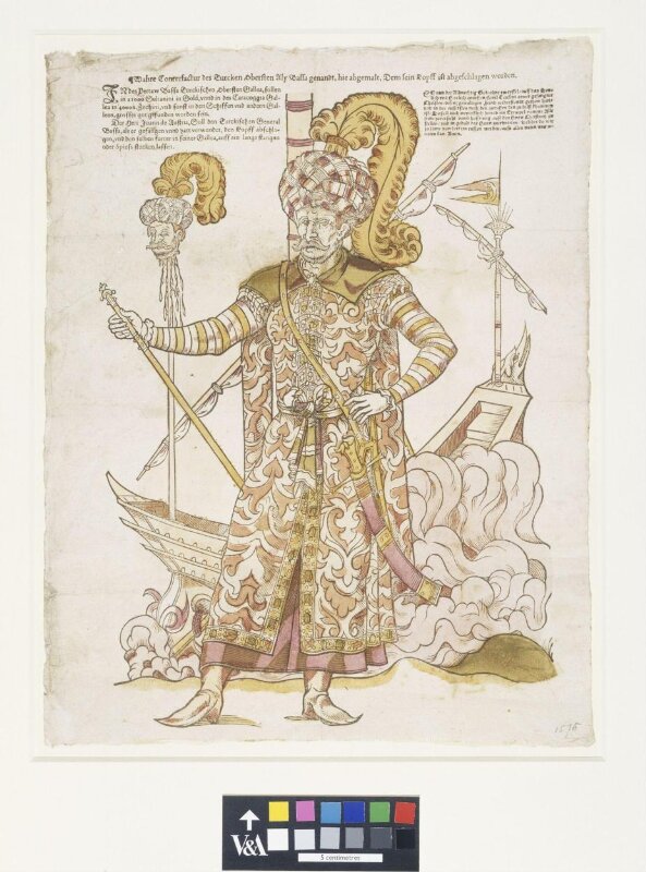 True Likeness of the beheaded Turkish officer Ali Bassa [Pasha]