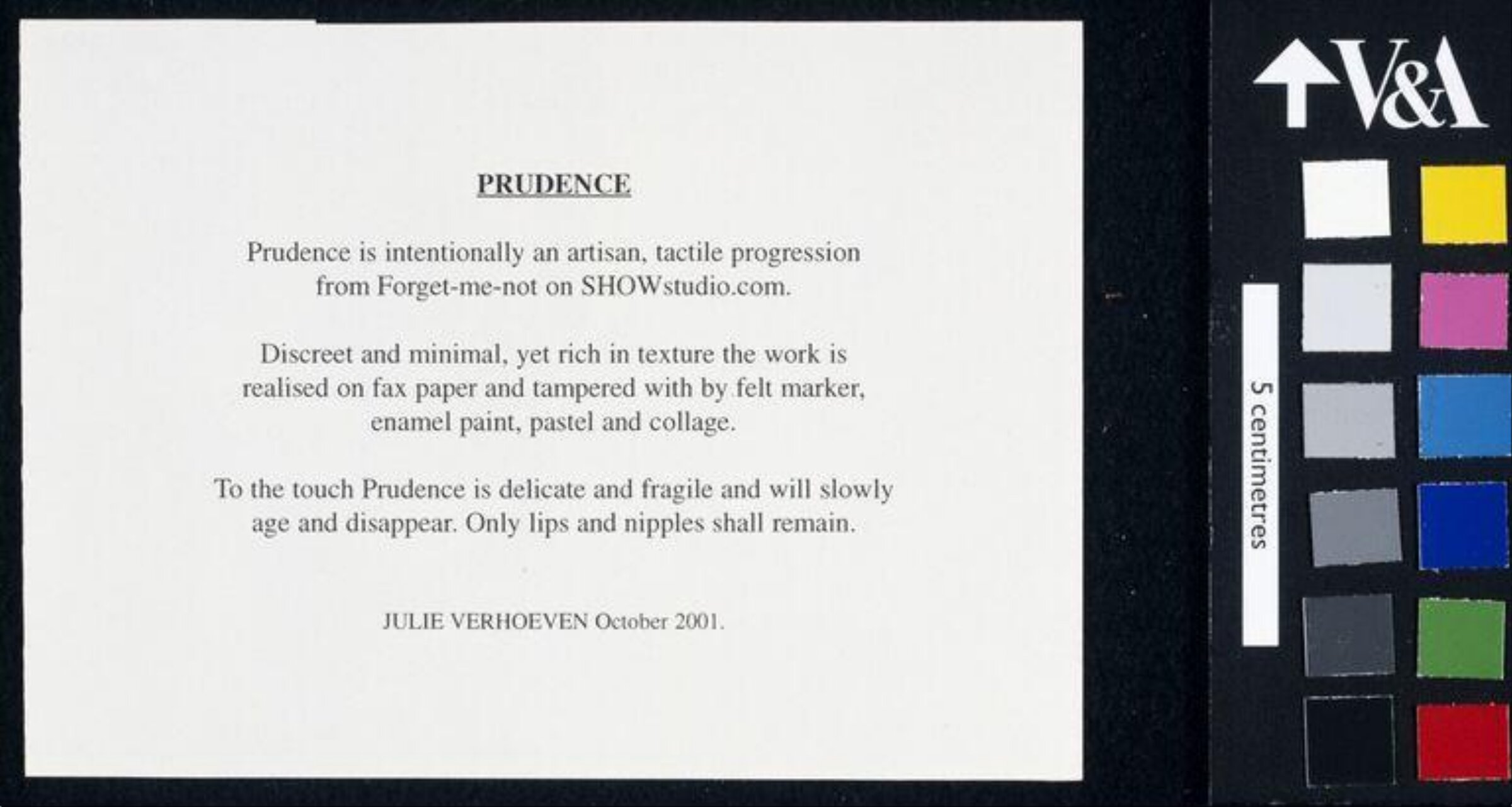Prudence, Julie Verhoeven, 2001
