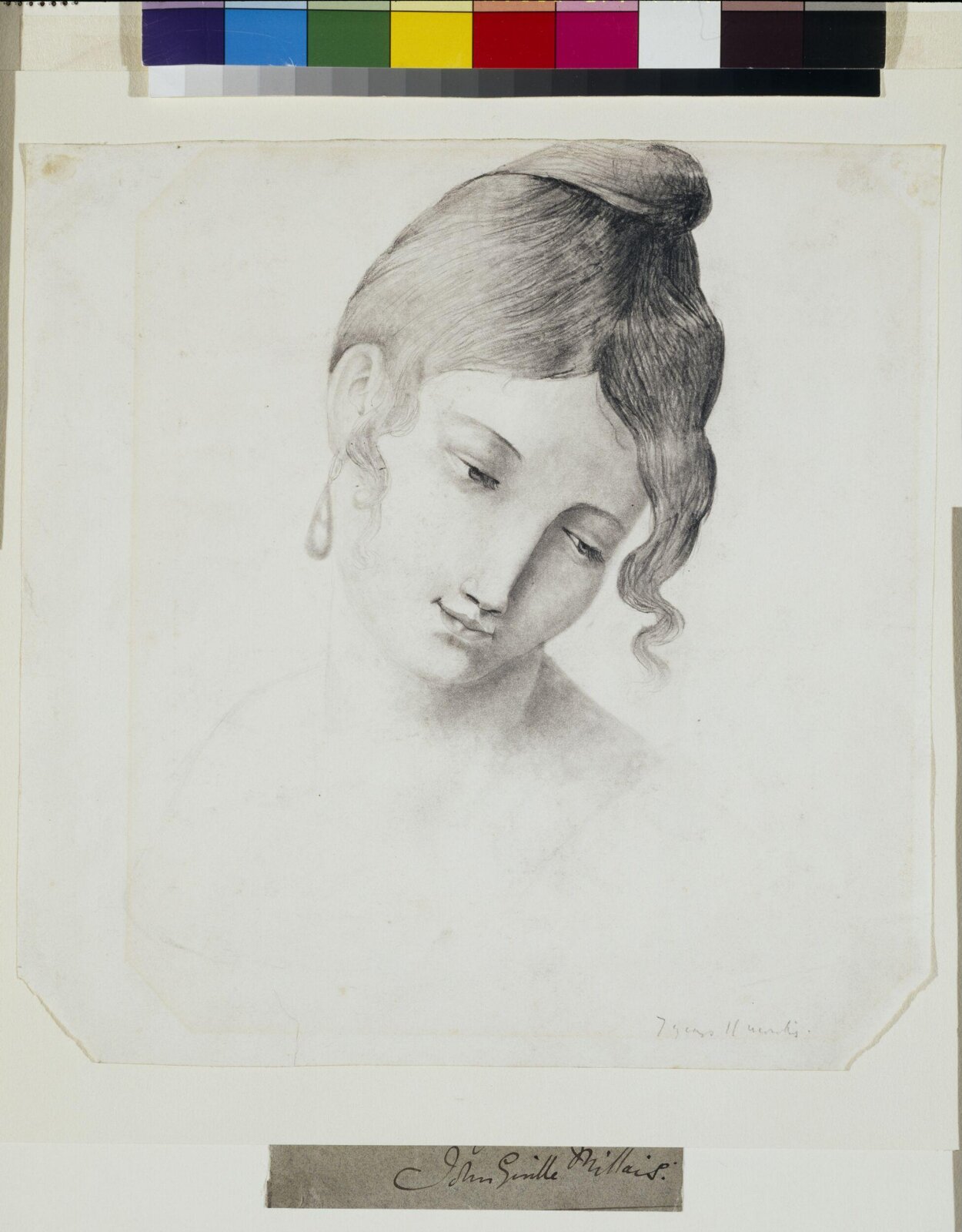 Drawing, Millais, 1836