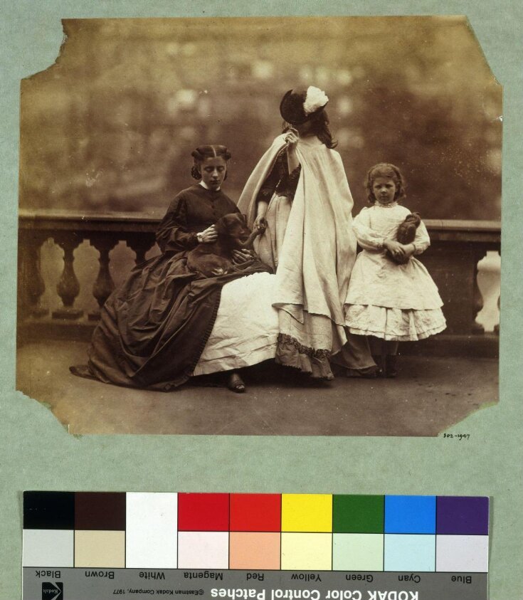 Isabella Grace, Clementina and Elphinstone Agnes Maude on terrace, 5 Princes Gardens top image