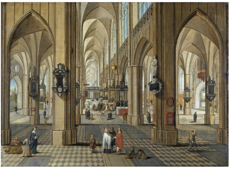 Interior of Antwerp Cathedral top image