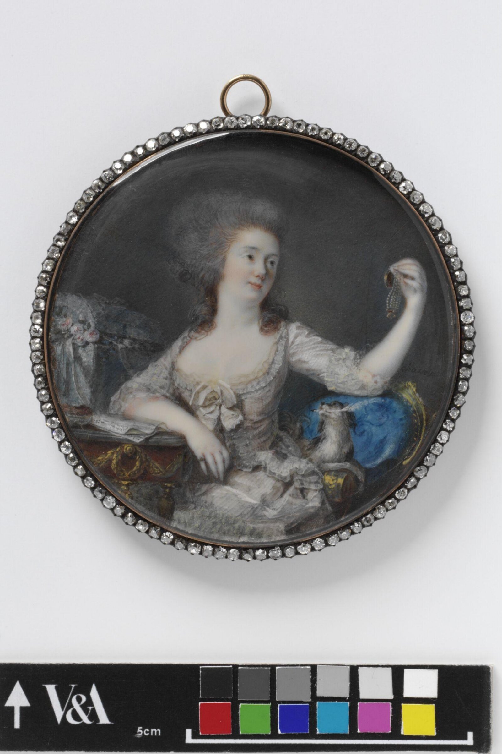 Portrait Miniature of an Unknown Woman, Pierre Chasselat, 1780s