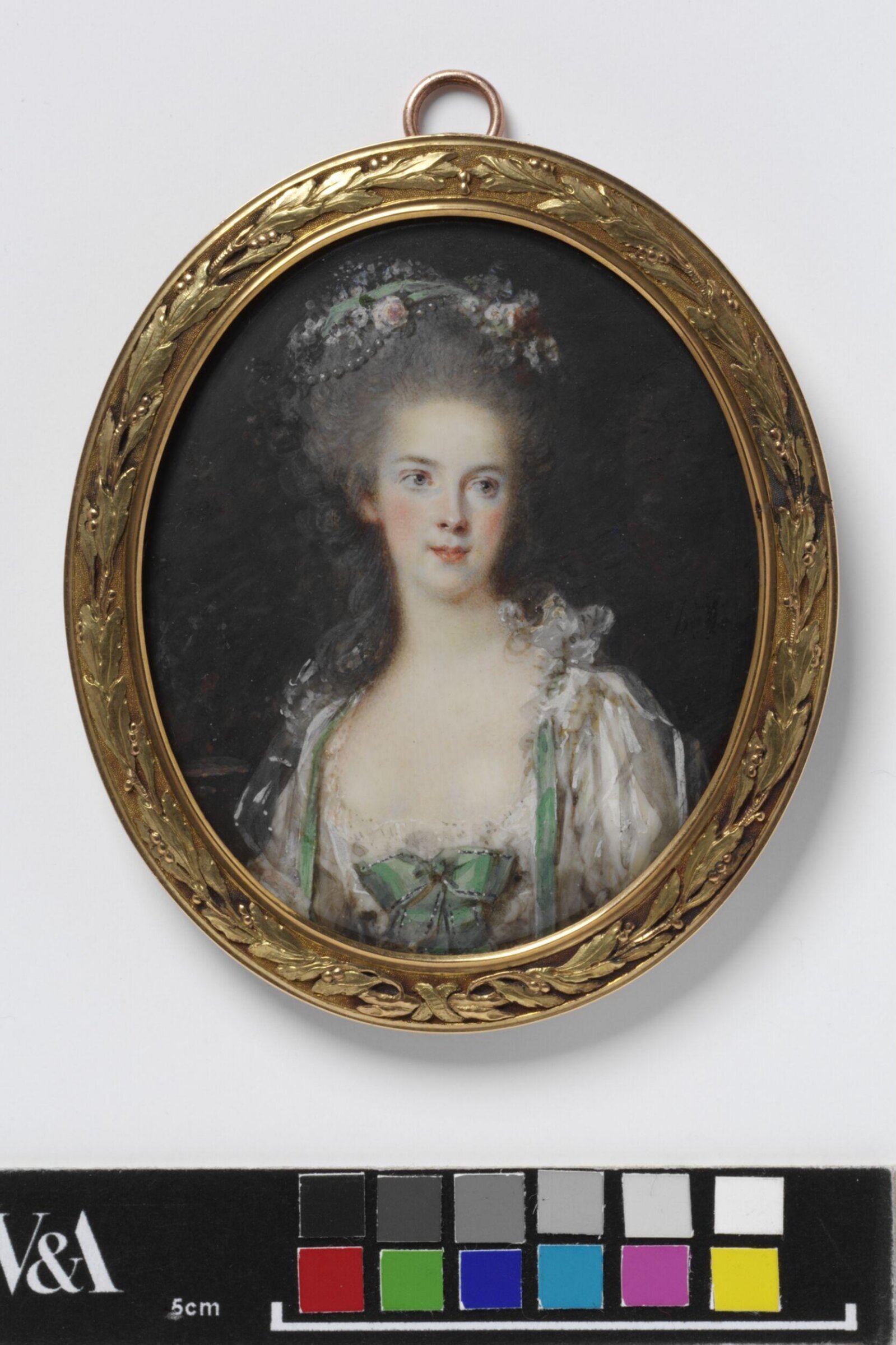 Portrait Miniature of an Unknown woman, Pierre Adolphe Hall, 1770-1779