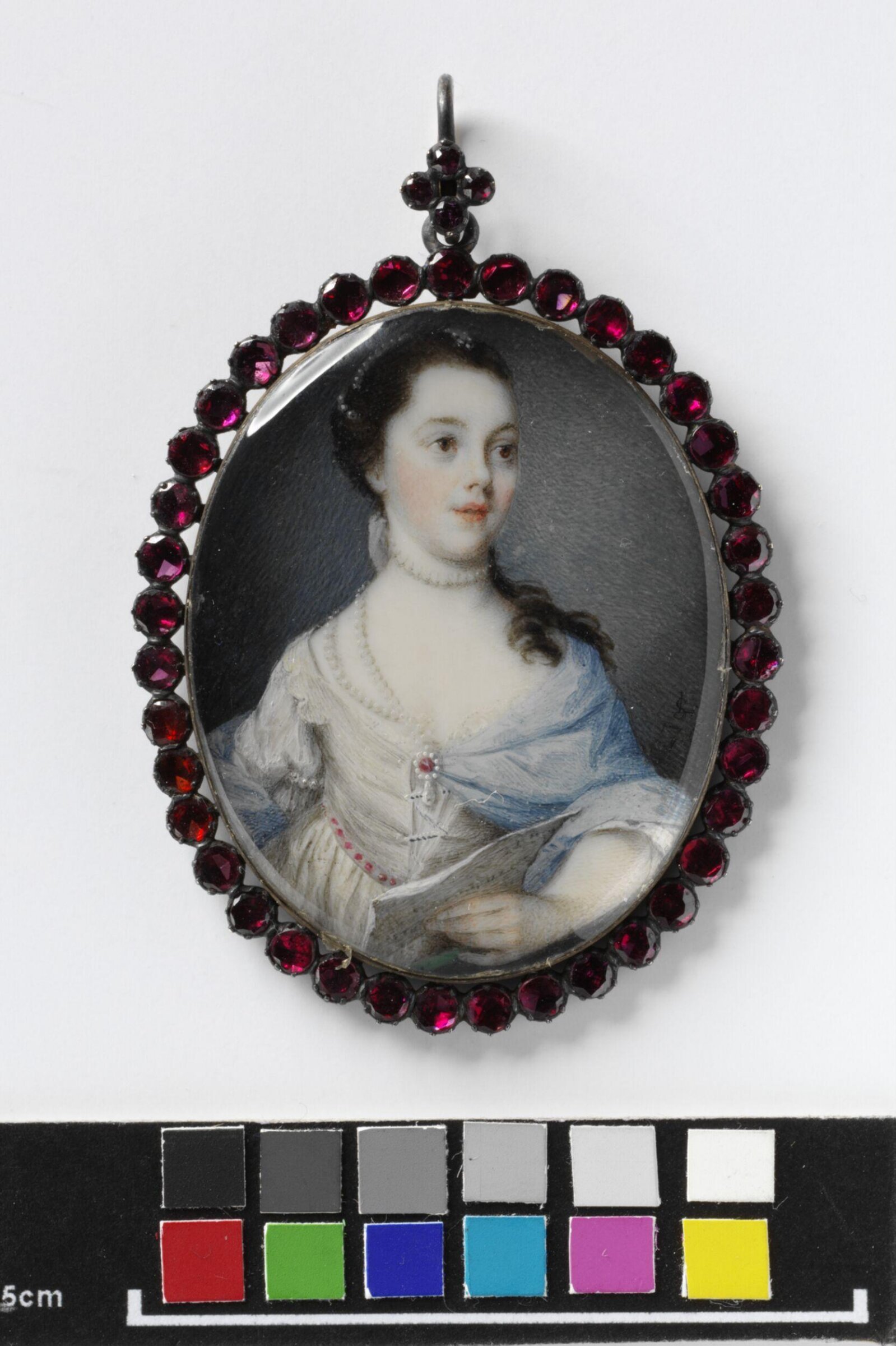 Portrait Miniature of an Unknown Woman, Luke Sullivan, 1760