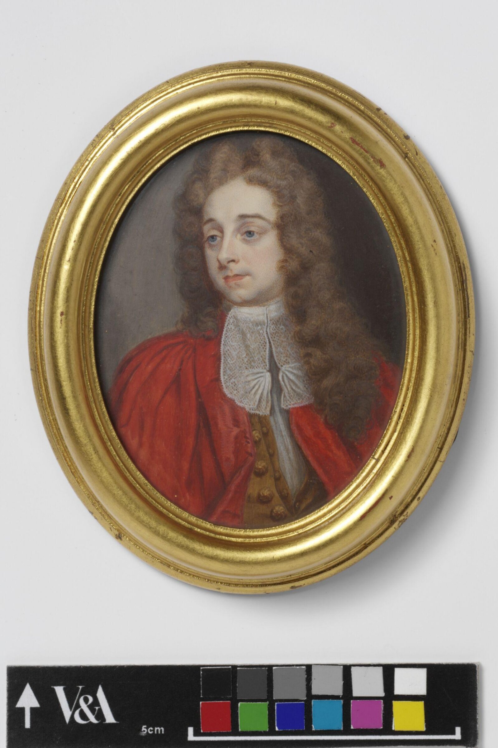 Portrait miniature of Richard Frewin (1680/81–1761), Christian Richter, 1st quarter 18th century