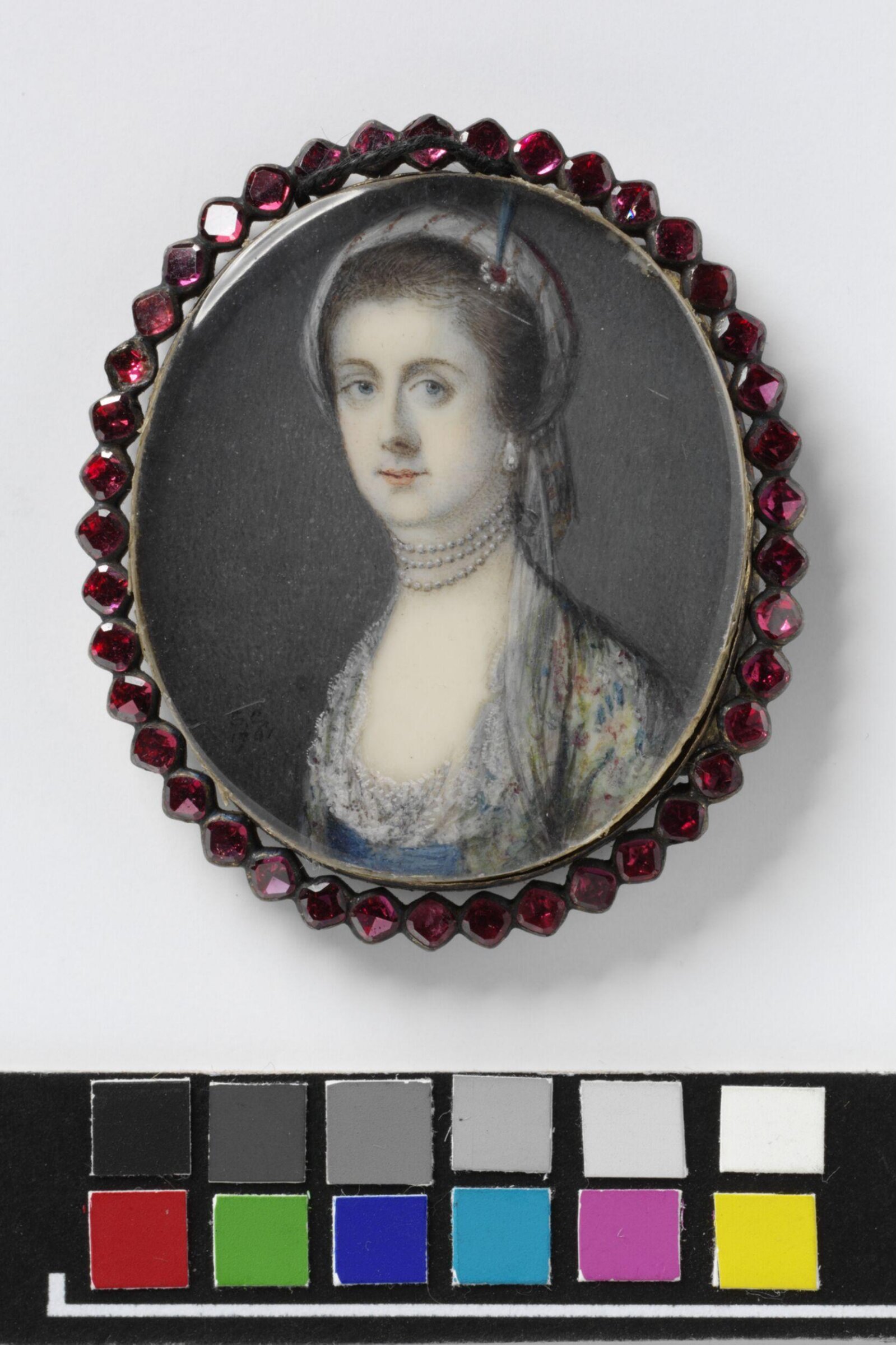 Portrait of an unknown woman, Samuel Cotes, 1761