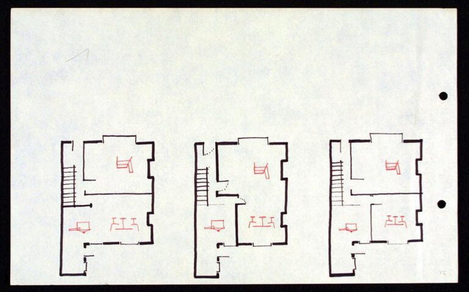 Interior ground plans, Robert Heritage, 1968