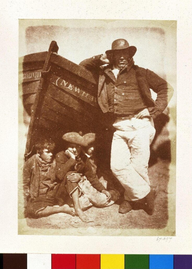 James Linton, a Newhaven fishermen and three unknown boys image