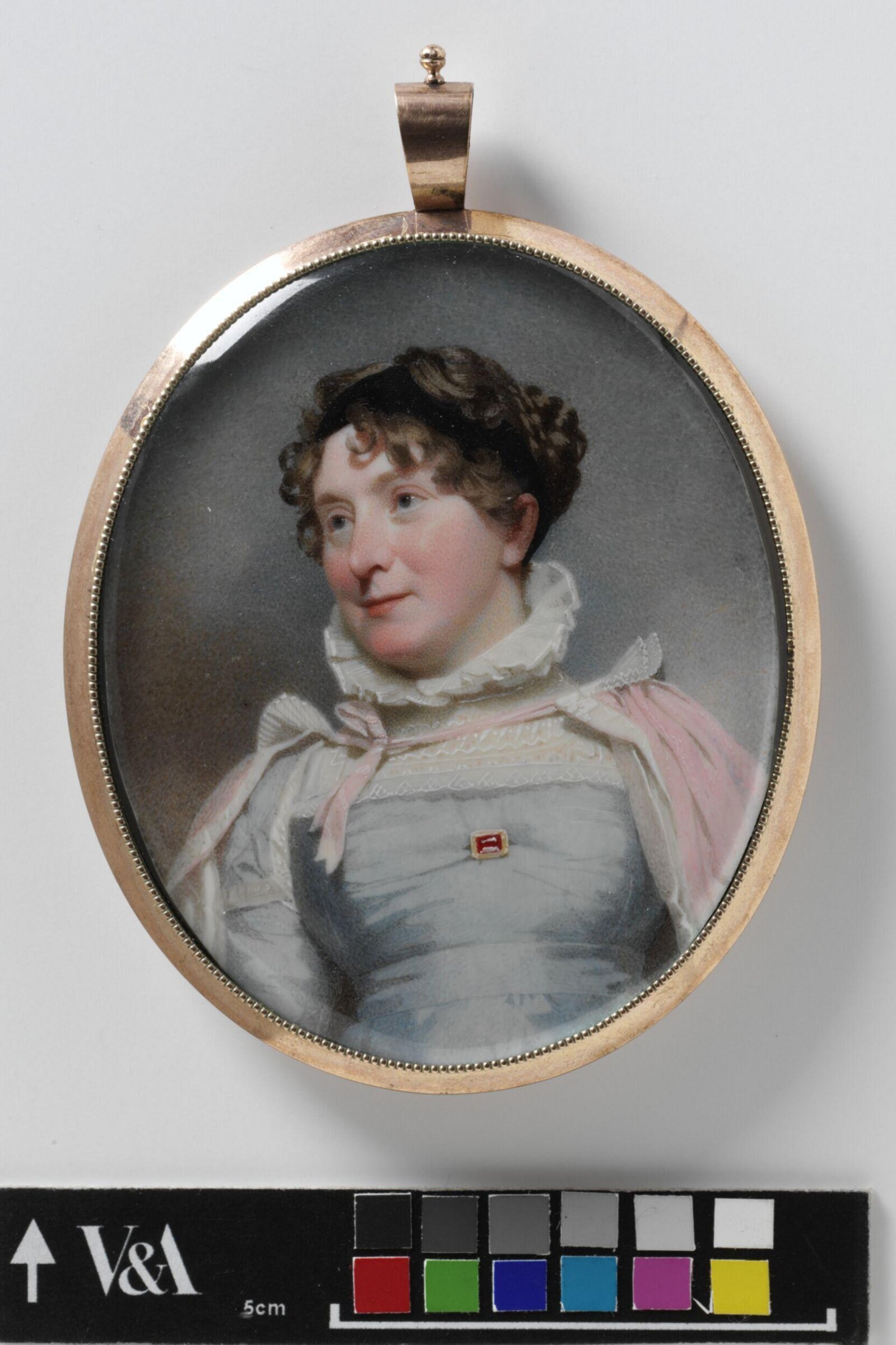 Portrait miniature of an unknown woman, Andrew Robertson, ca. 1825