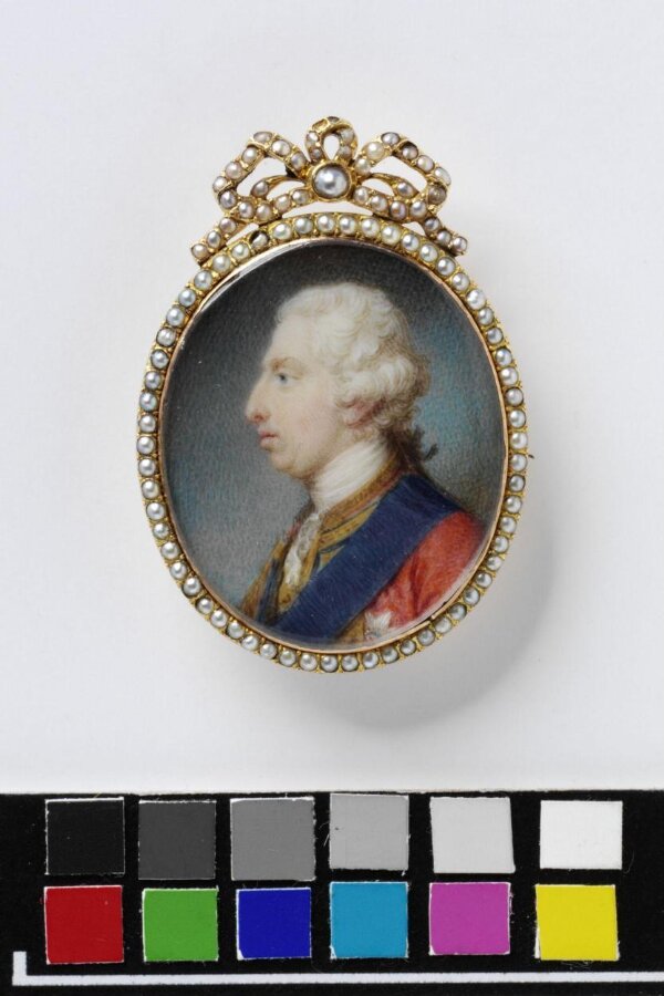 Portrait of George III in profile