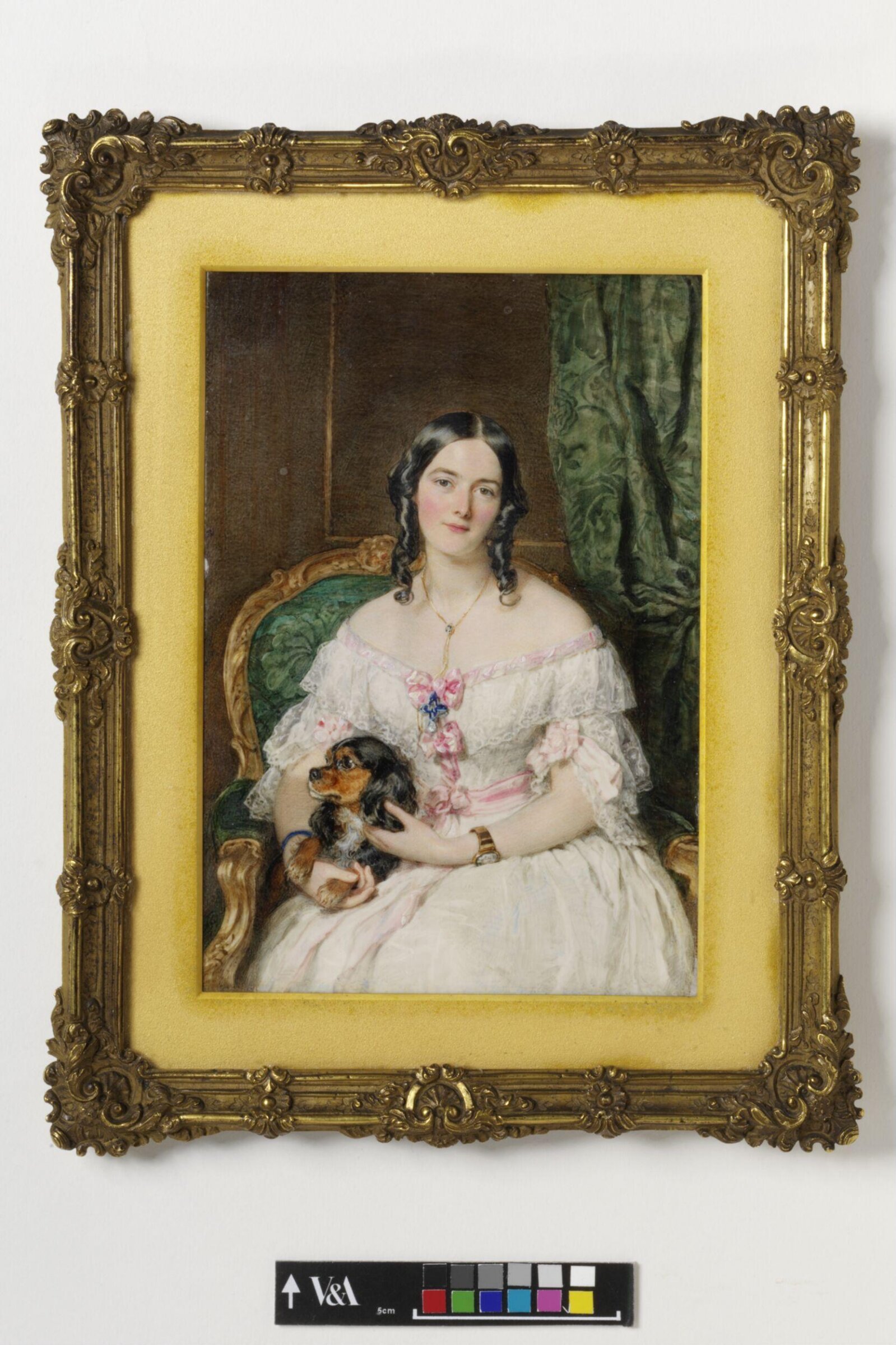 Portrait miniature of Mrs Bacon, William Charles Ross, 1841