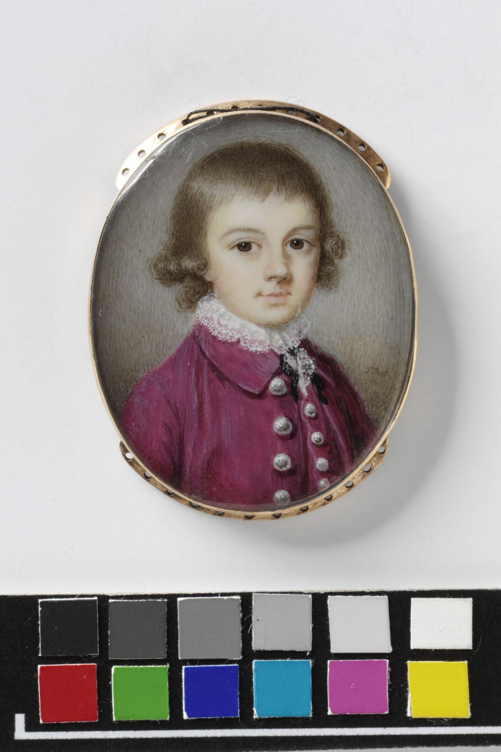 Portrait of an unknown boy, aged about 6, Thomas Redmond, ca. 1760