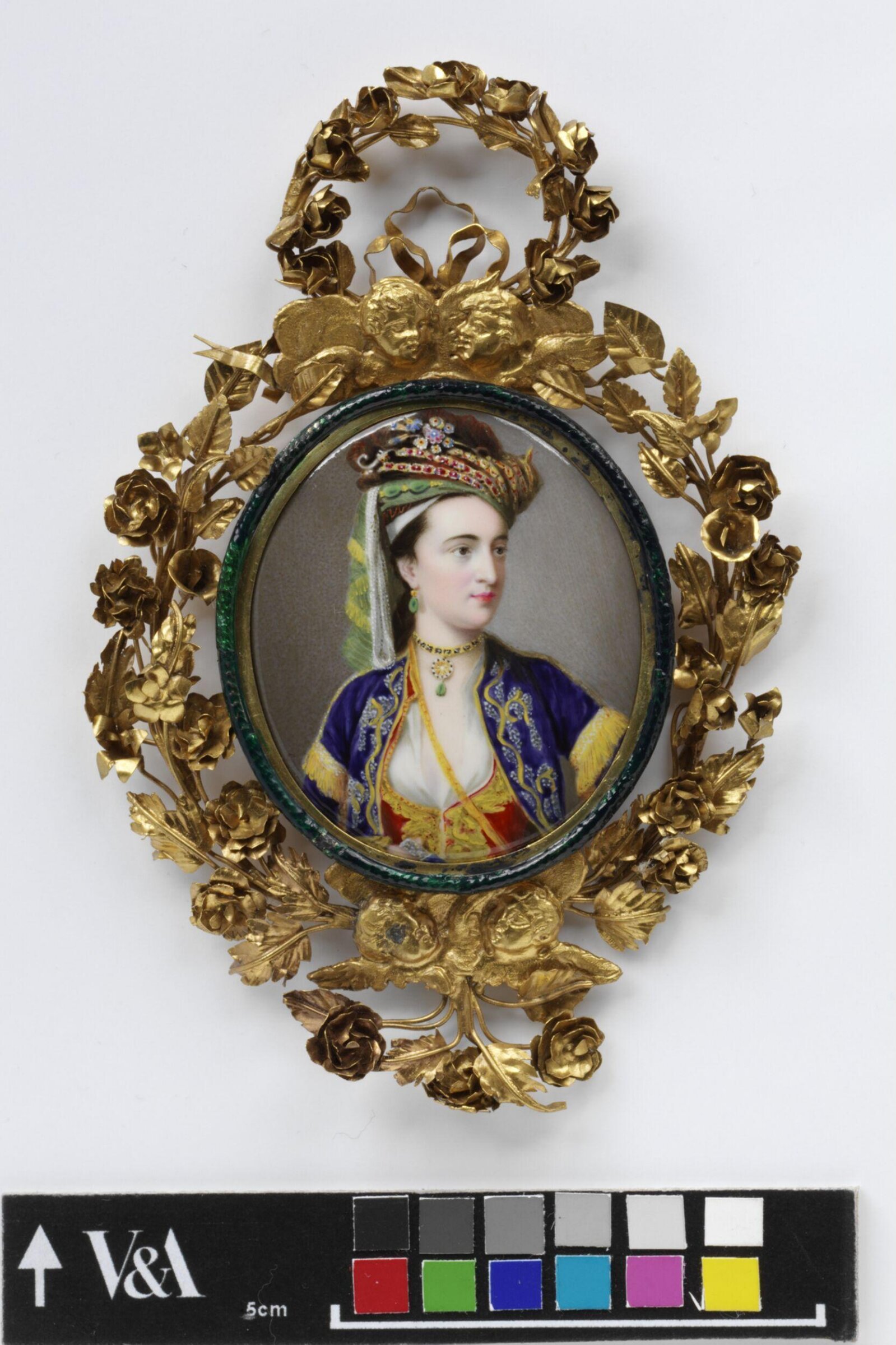 Portrait of an unknown woman wearing Turkish costume, Gervase Spencer, 1755