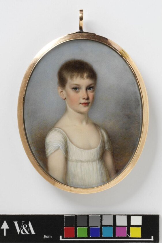 Portrait miniature of the Right Honourable J. A. Plantaganet Stewart as a boy (ca. 1800) by Thomas Hazlehurst