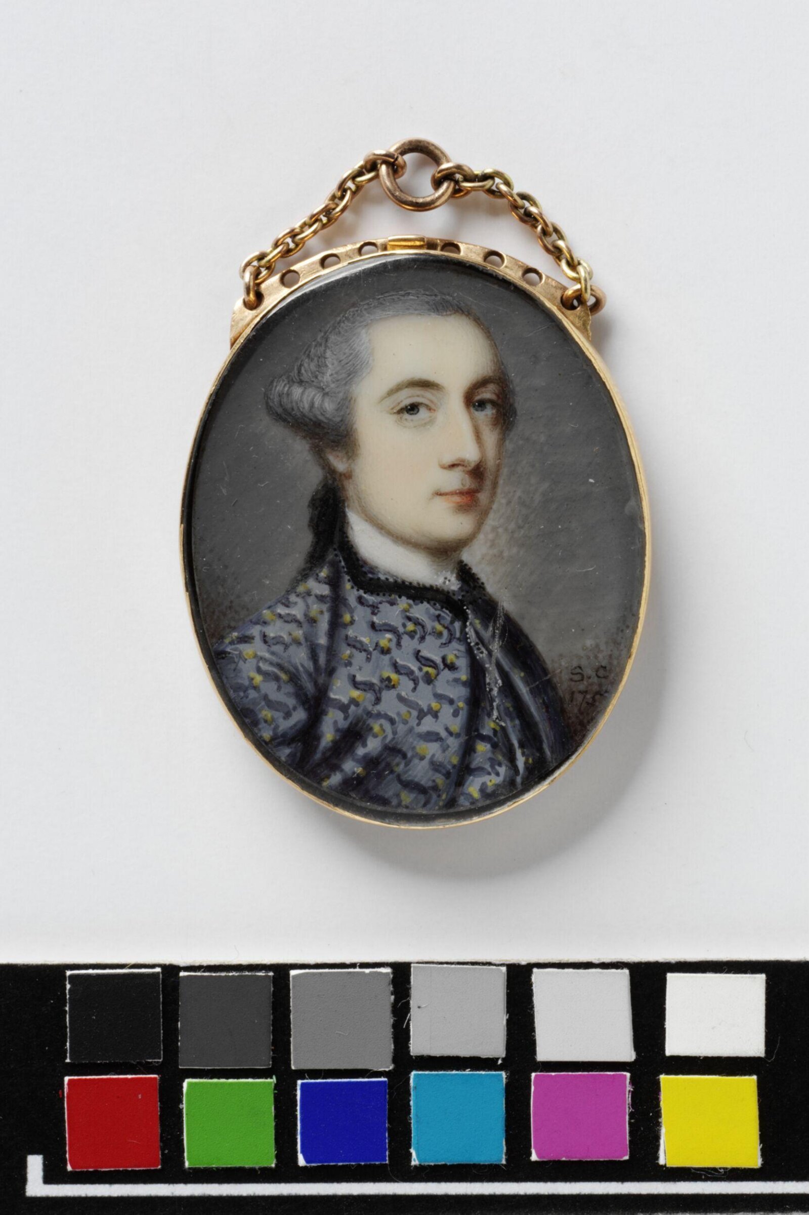 Portrait of an unknown man, Samuel Cotes, 1757