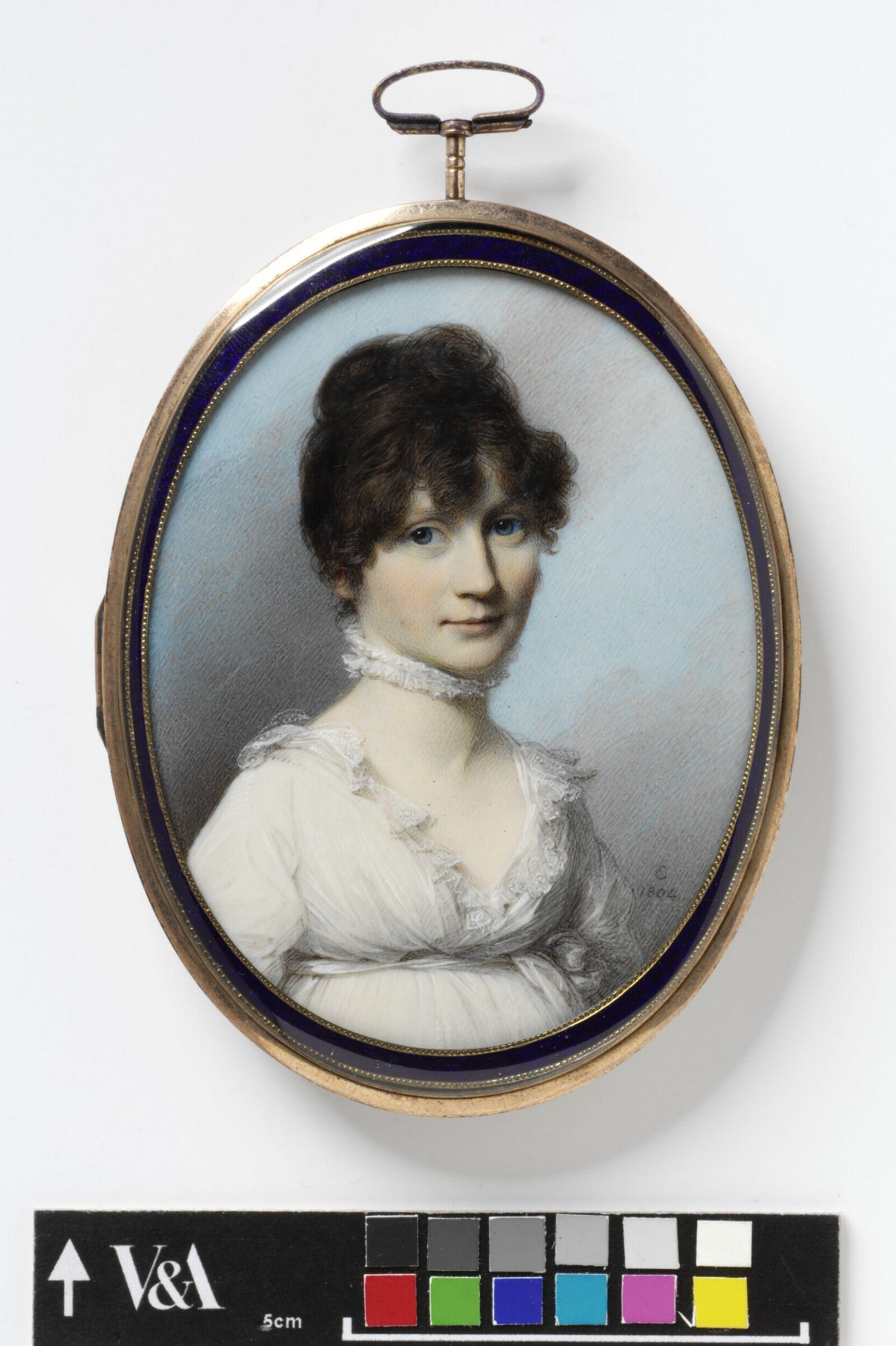 Portrait miniature of an unknown woman, George Engleheart, 1804
