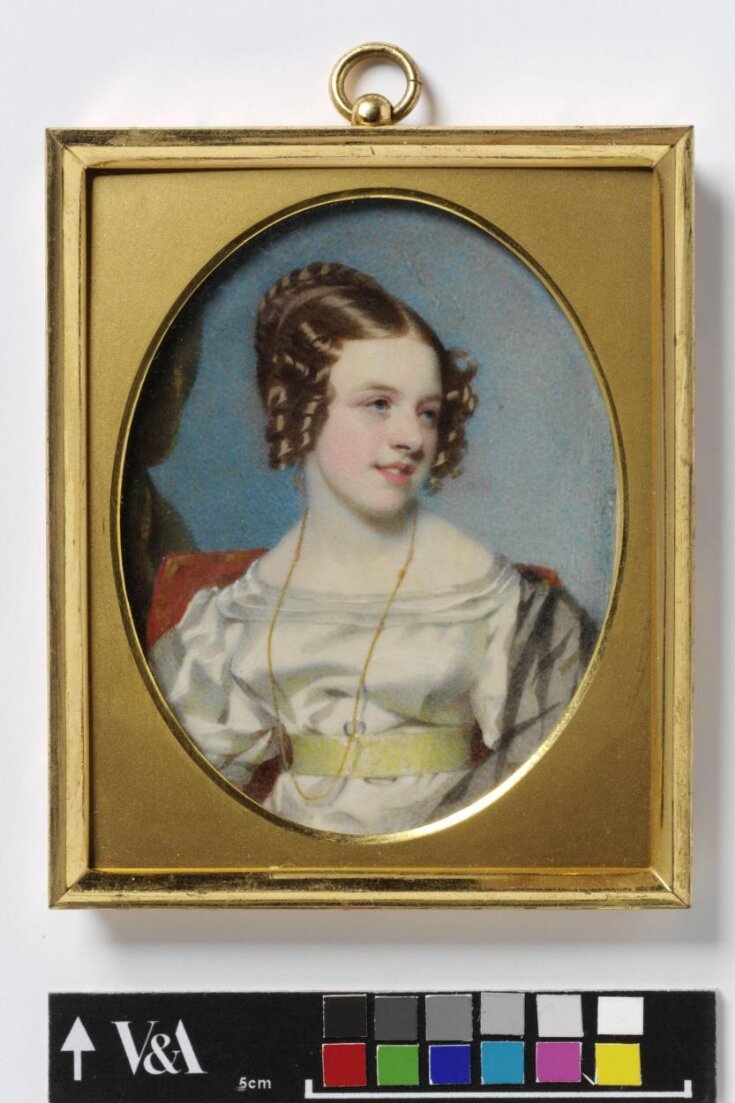 Portrait miniature of Miss Annie Larkin top image