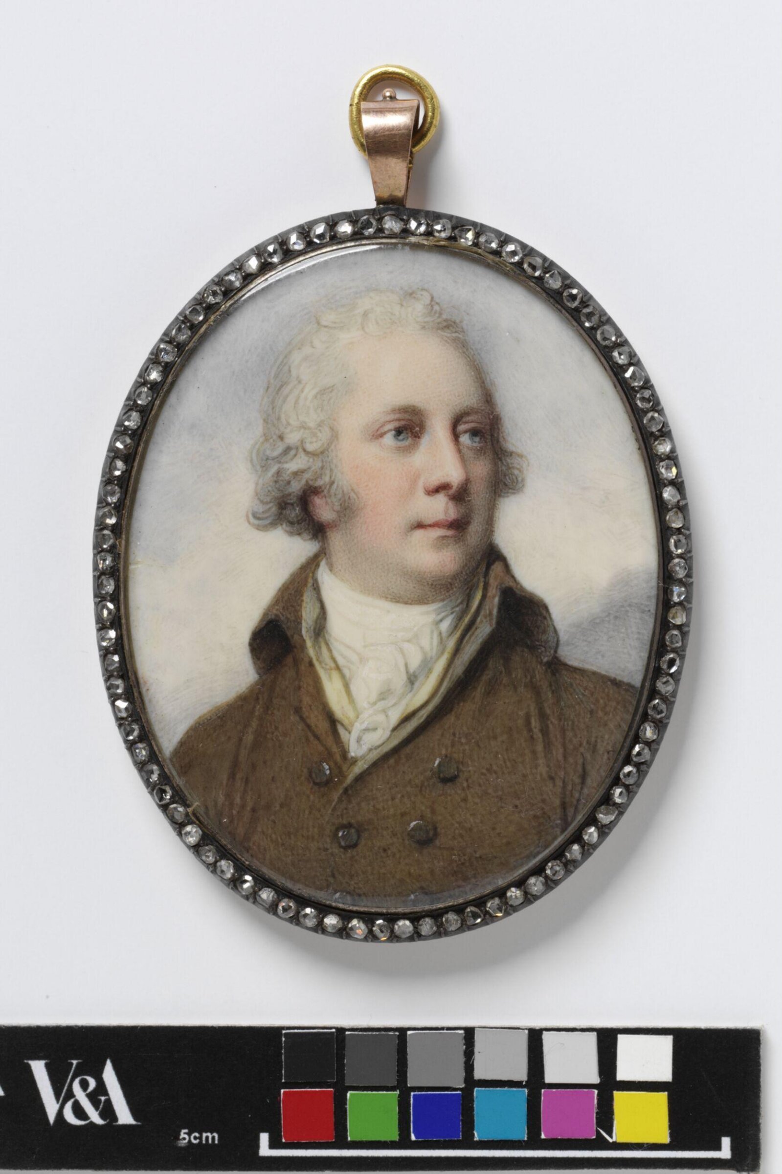 Portrait of an unknown man, Richard Cosway, 1791-1799