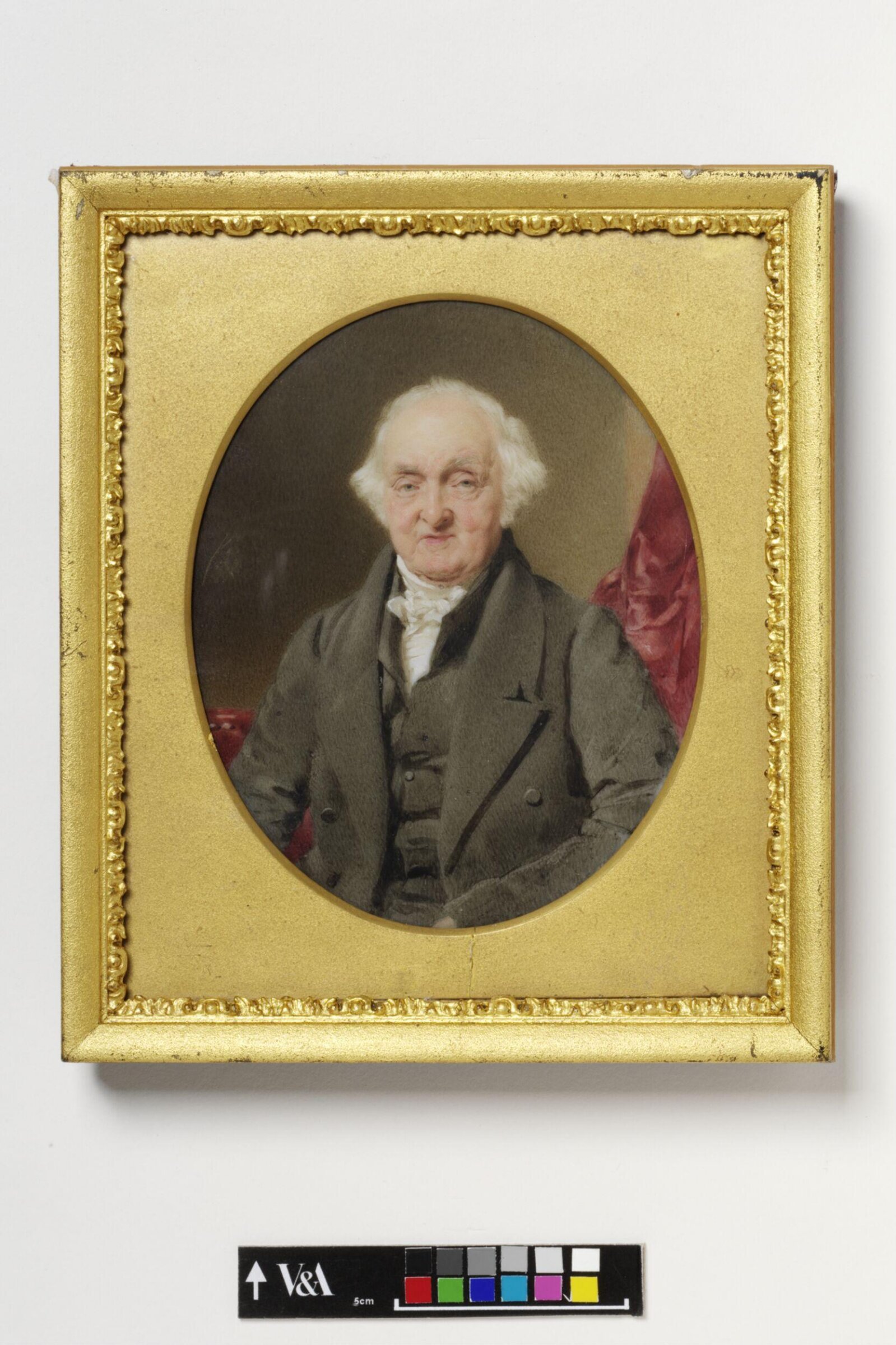 Portrait of an unknown elderly man, Thomas Heathfield Carrick, ca. 1841-1845