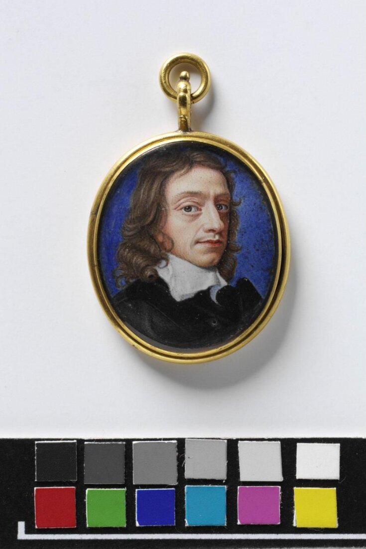 Portrait enamel of a man said to be John Thurloe top image