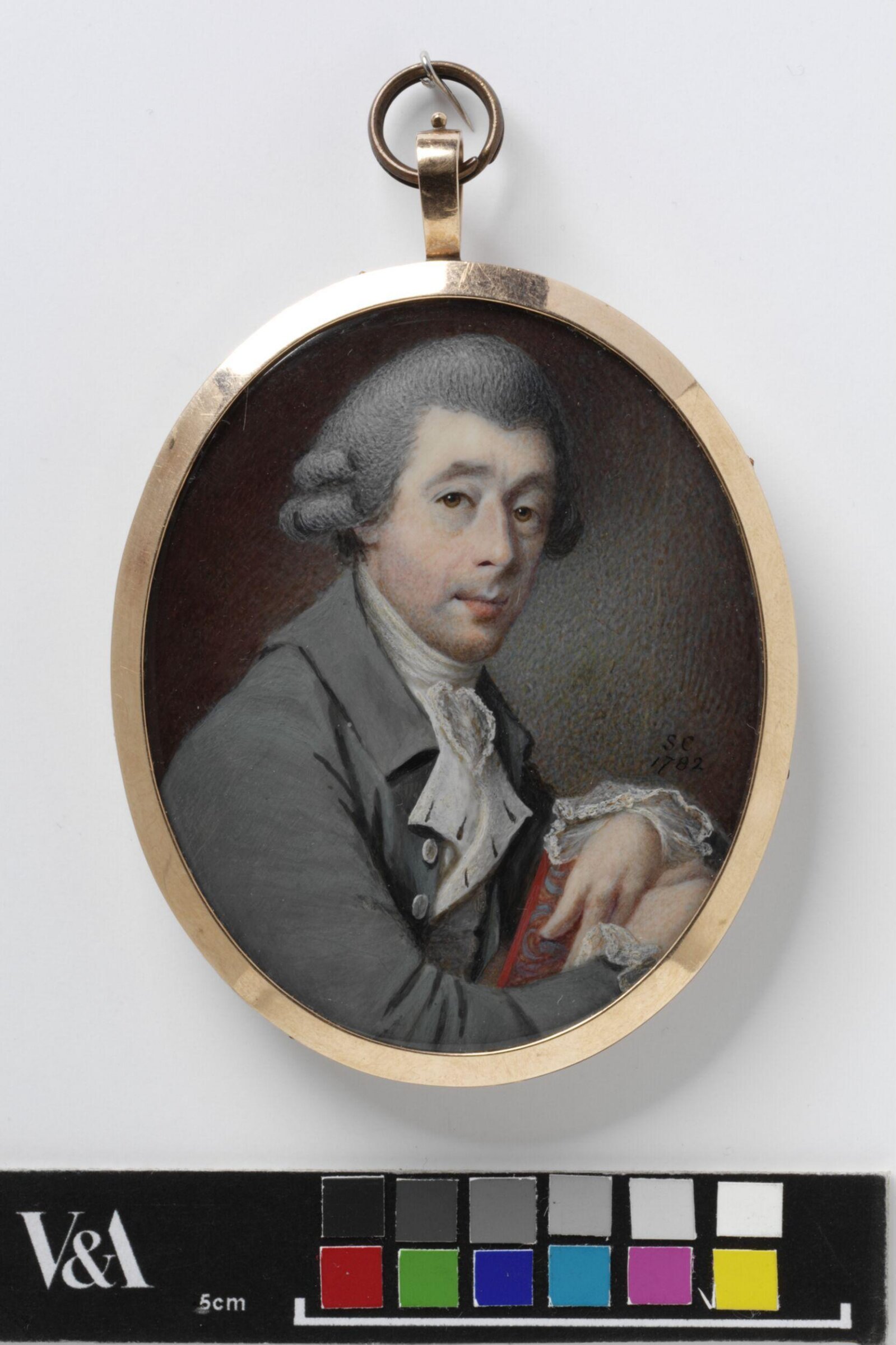 Portrait of an unknown man, Samuel Cotes, 1782