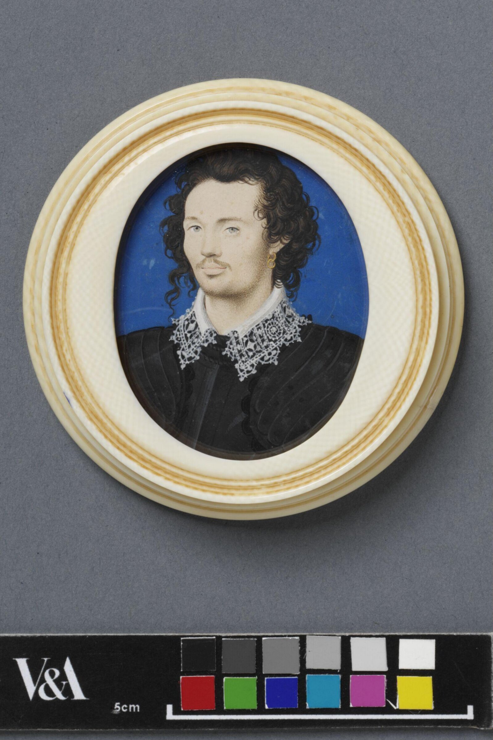 Portrait miniature of an unknown young man, Nicholas Hilliard, ca. 1588