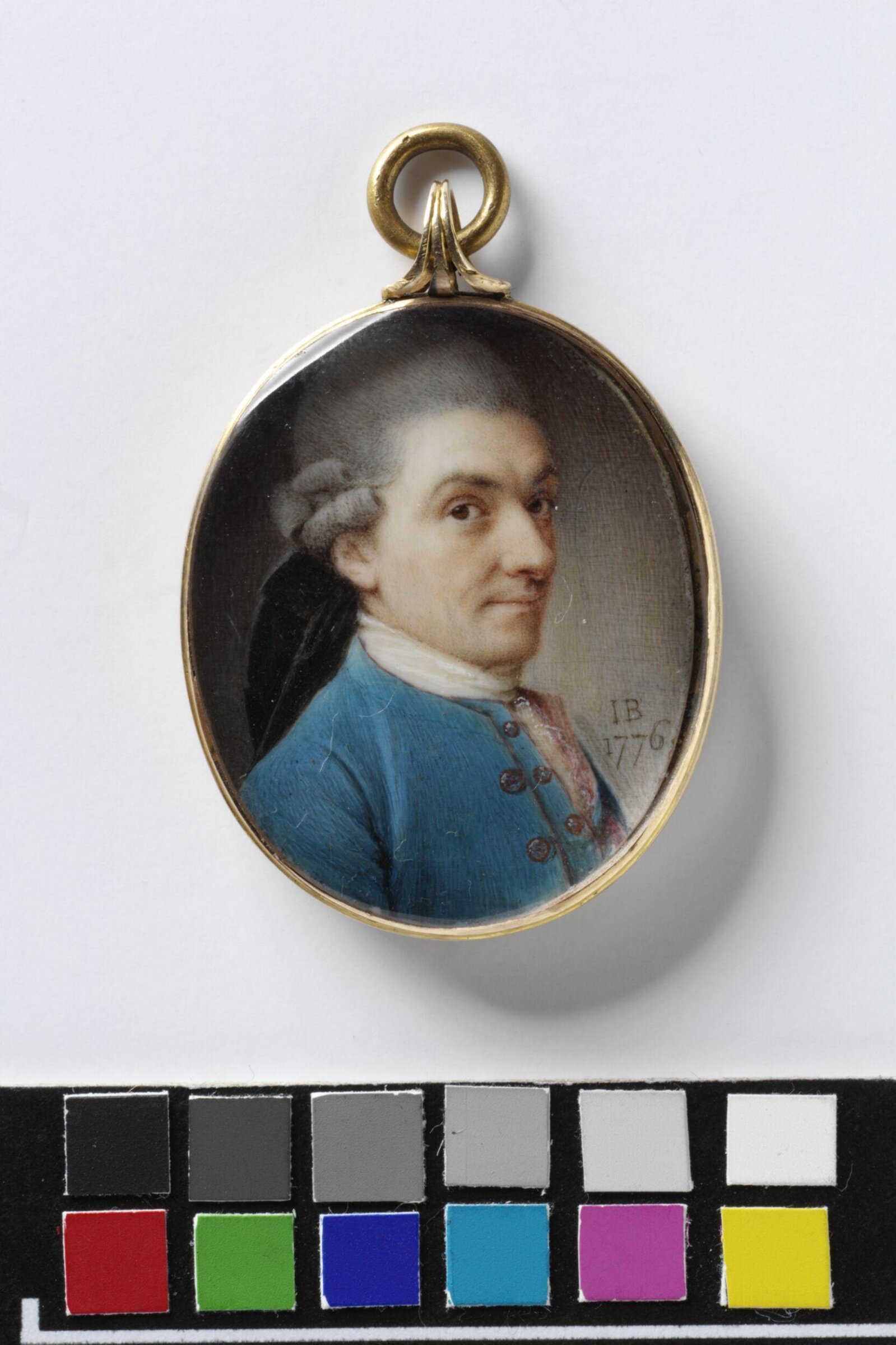 Portrait of a man in blue, John Bogle, 1776