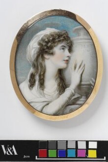 Portrait of Margaret Cocks, mourning her sister's remains; formerly called Mary Russell mourning her mother's remains. thumbnail 1