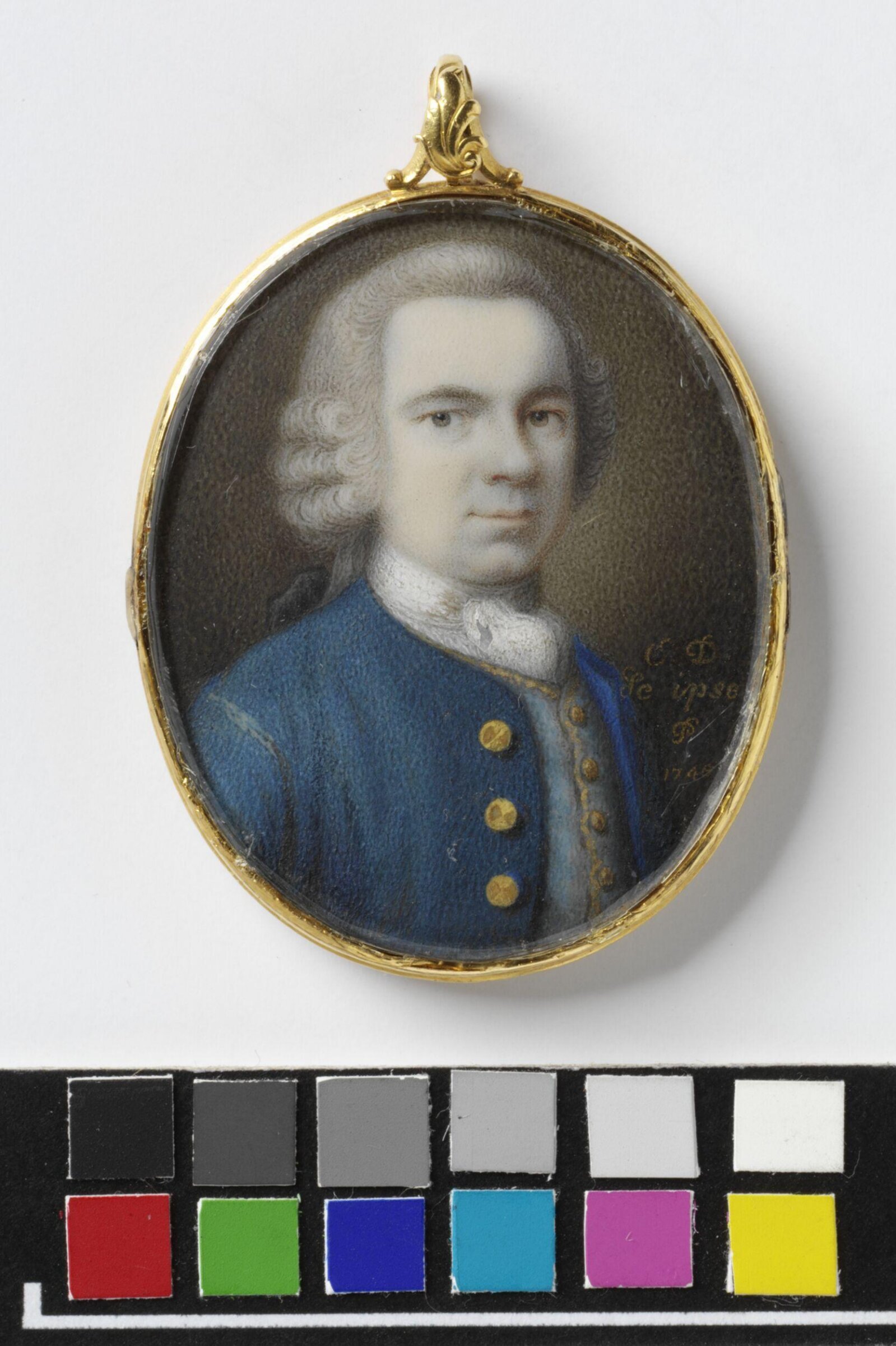 Self-portrait of C. Dixon, C. Dixon, 1748