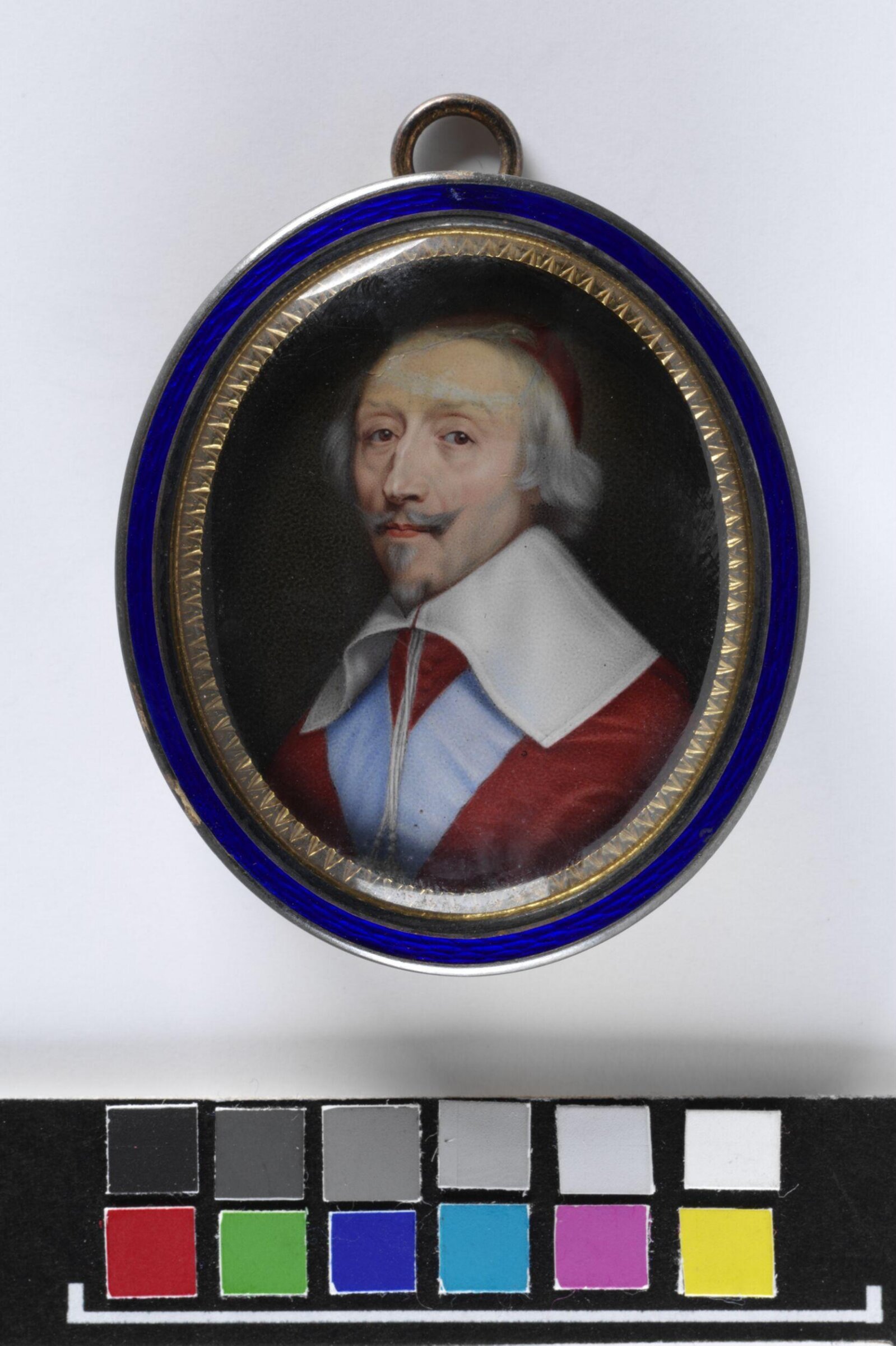 Portrait of Cardinal Armand Jean du Plessis (1585-1642), Duc de Richelieu, possibly after Nanteuil, Jean Petitot, ca. 1650-1690