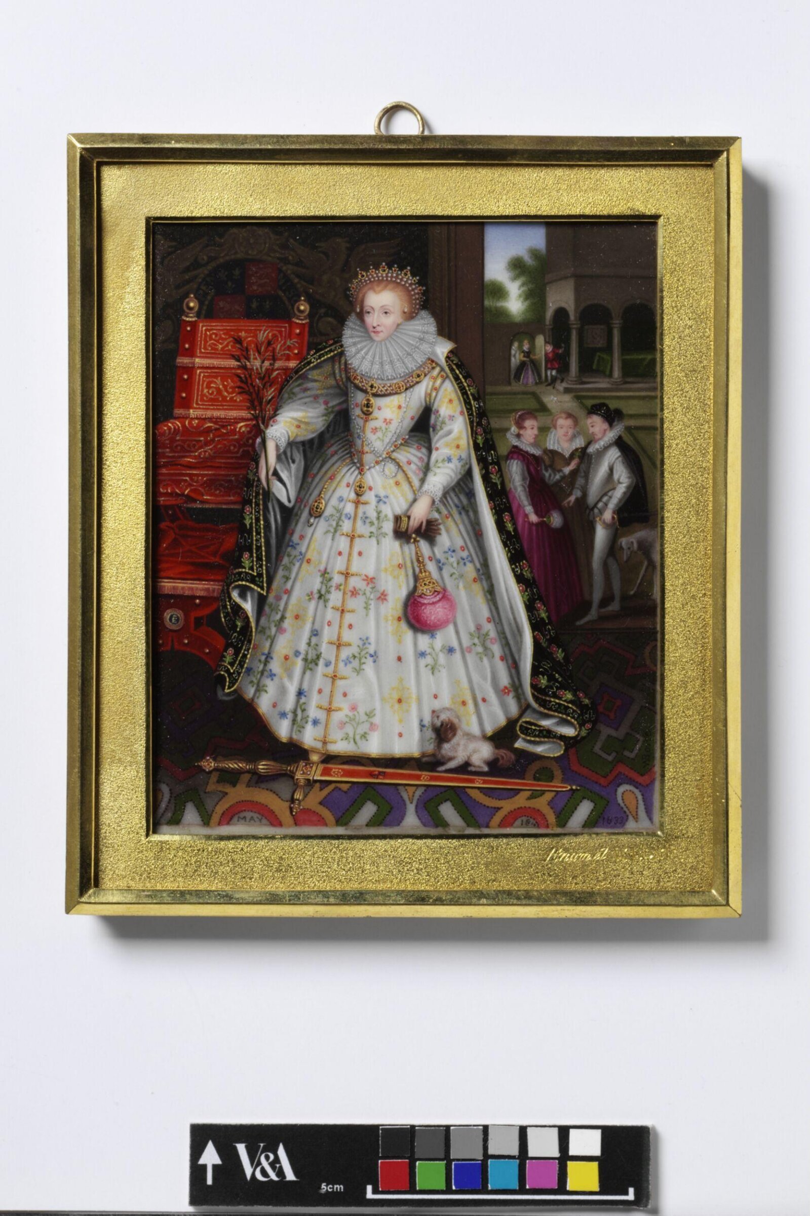 Portrait of Queen Elizabeth (1533-1603), probably after Gheeraerts, William Bone, 1833