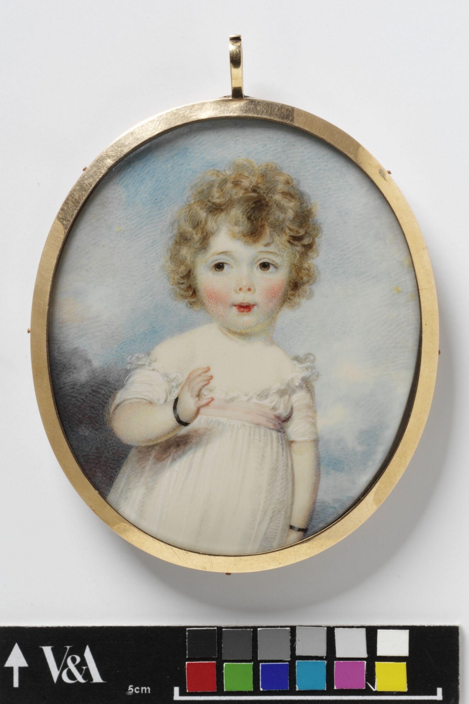 Portrait of Frances Susan Lambton, aged about 2 or 3, William Wood, 1796
