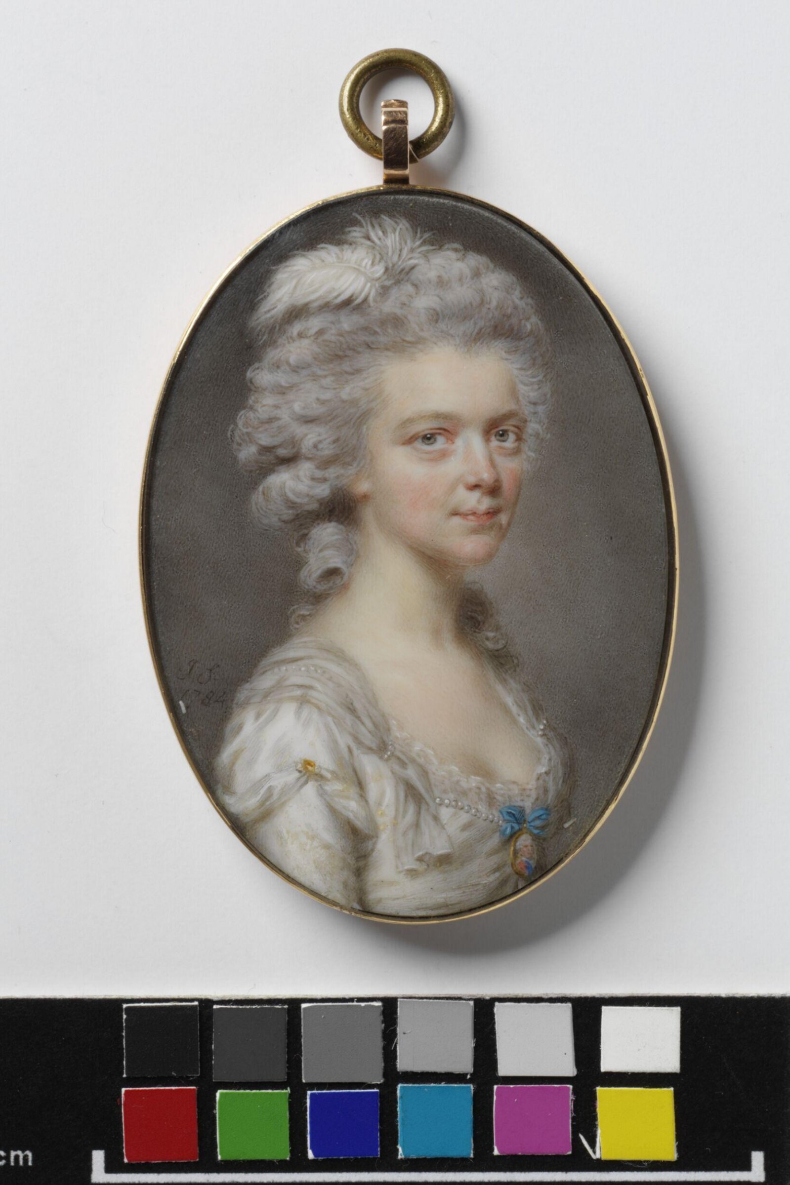Portrait Miniature of Charlotte Leighton, John Smart, 1784